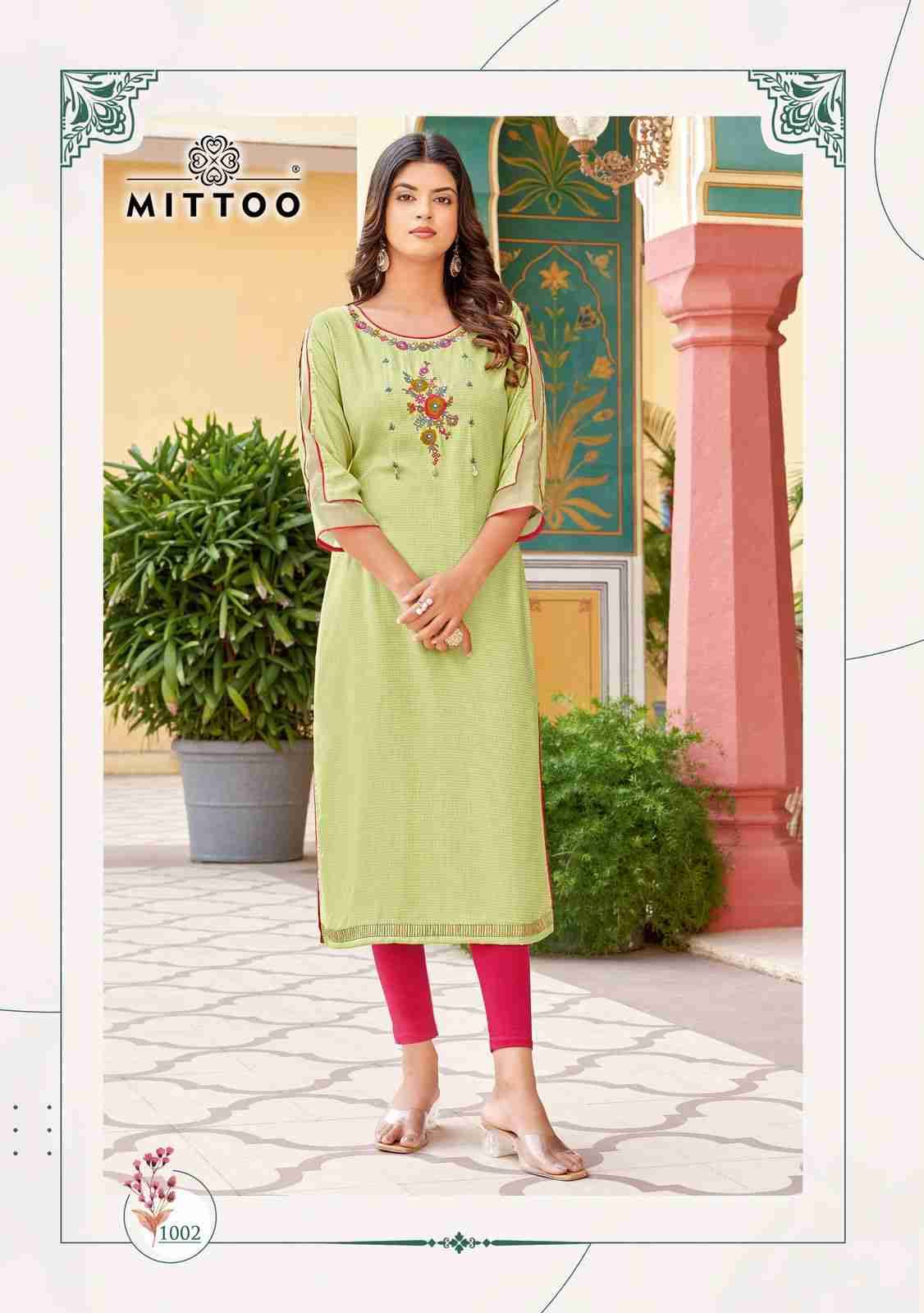 Kalishta By Mittoo 1001 To 1004 Series Designer Stylish Fancy Colorful Beautiful Party Wear & Ethnic Wear Collection Heavy Rayon Kurtis At Wholesale Price