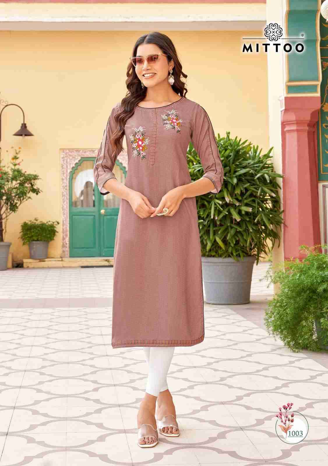 Kalishta By Mittoo 1001 To 1004 Series Designer Stylish Fancy Colorful Beautiful Party Wear & Ethnic Wear Collection Heavy Rayon Kurtis At Wholesale Price