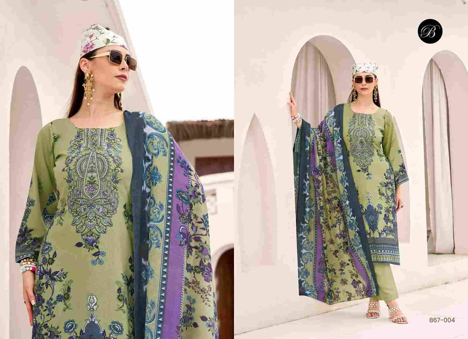 Riwayat Vol-12 By Belliza 867-001 To 867-008 Series Beautiful Festive Suits Stylish Fancy Colorful Casual Wear & Ethnic Wear Pure Viscose Rayon Print Dresses At Wholesale Price