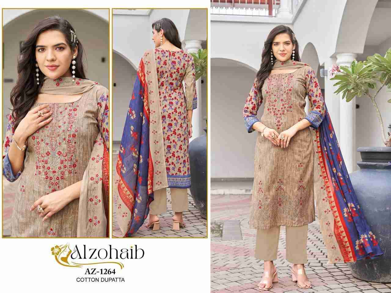 Mahima By Alzohaib 1262 To 1267 Series Beautiful Pakistani Suits Stylish Fancy Colorful Party Wear & Occasional Wear Pure Cotton Print Dresses At Wholesale Price