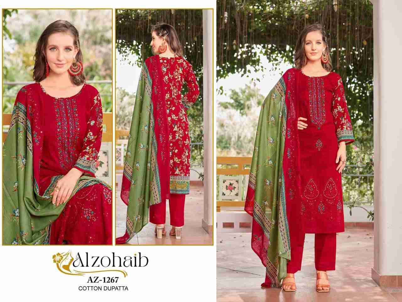 Mahima By Alzohaib 1262 To 1267 Series Beautiful Pakistani Suits Stylish Fancy Colorful Party Wear & Occasional Wear Pure Cotton Print Dresses At Wholesale Price