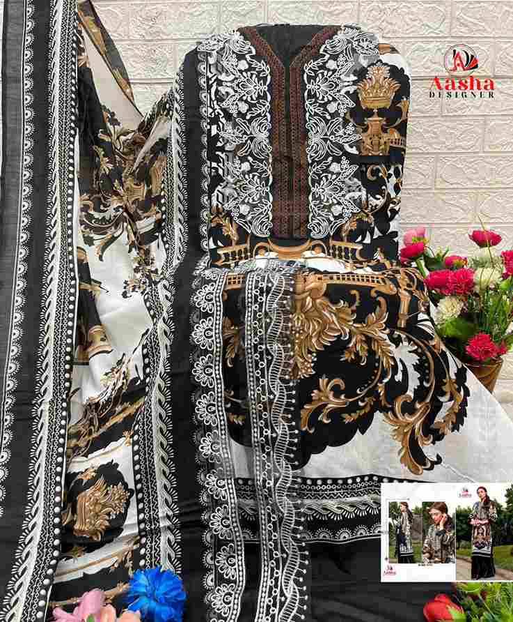 Aasha Hit Design 1171 By Aasha Designer Wholesale Designer Pakistani Suits Collection Beautiful Stylish Fancy Colorful Party Wear & Occasional Wear Pure Cotton Dresses At Wholesale Price
