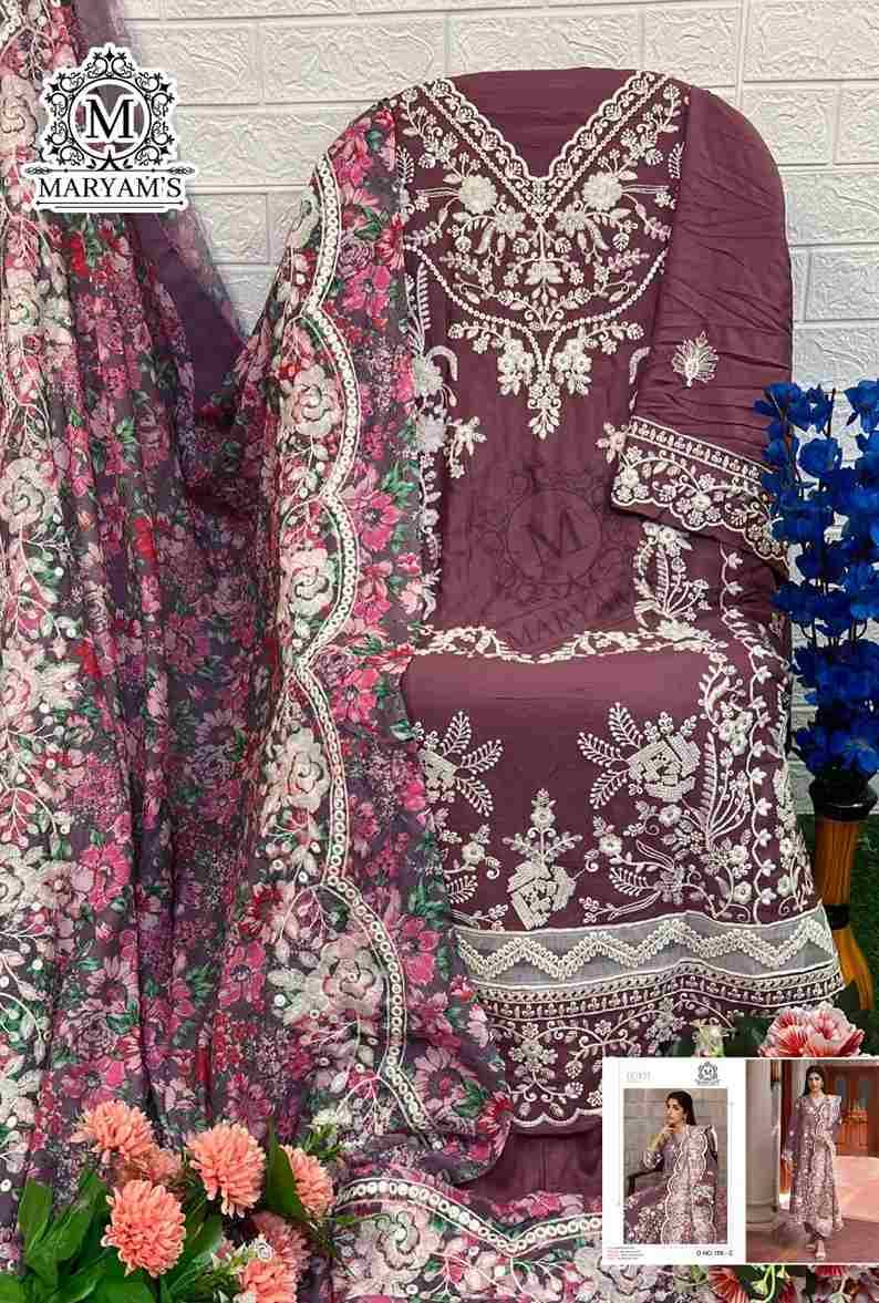 Maryams 159 Colours Kl By Maryams 159-A To 159-D Series Pakistani Suits Beautiful Fancy Colorful Stylish Party Wear & Occasional Wear Rayon Cotton Embroidery Dresses At Wholesale Price