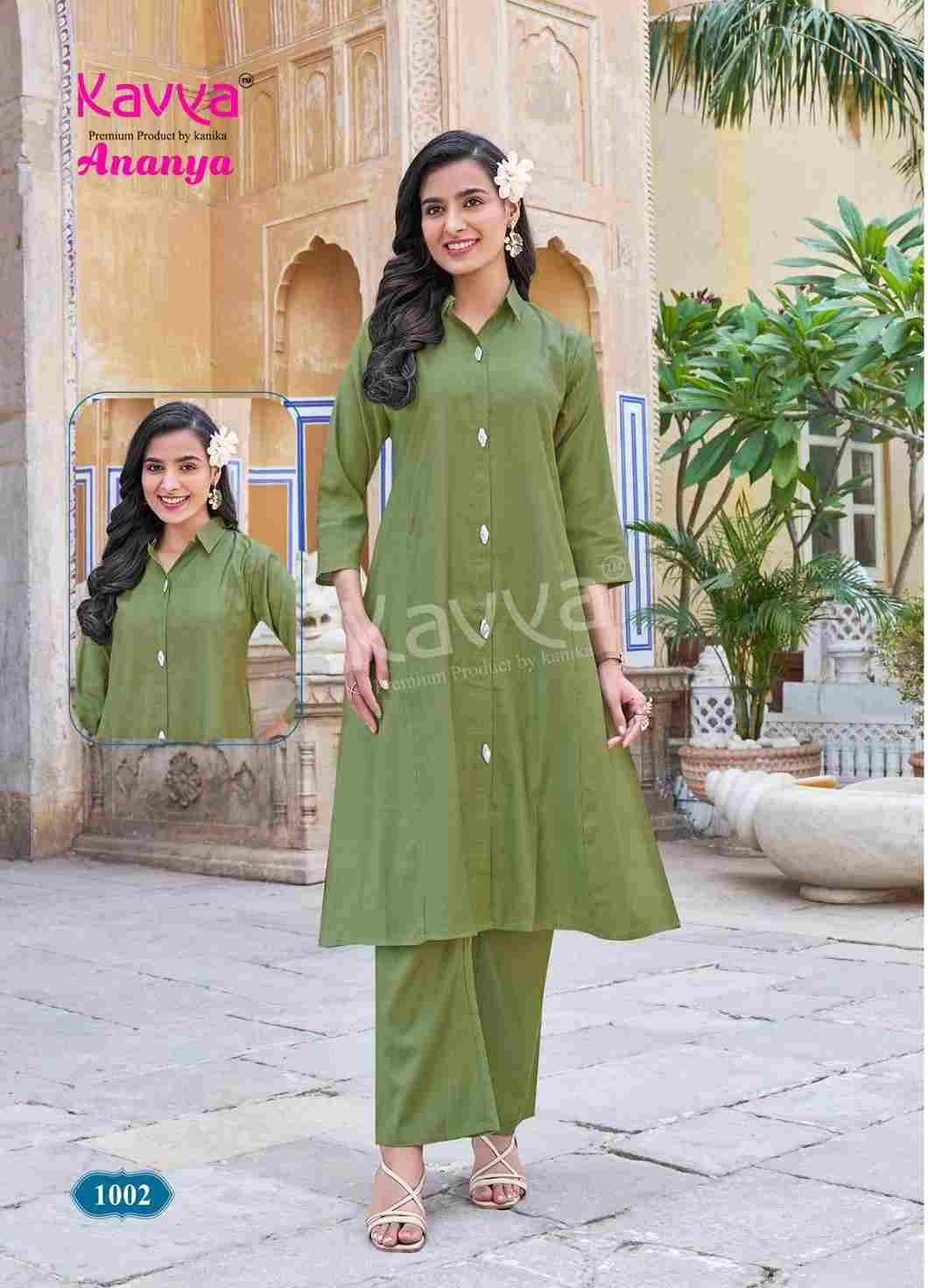 Ananya By Kavya 1001 To 1010 Series Designer Stylish Fancy Colorful Beautiful Party Wear & Ethnic Wear Collection Premium Vatican Co-Ord At Wholesale Price