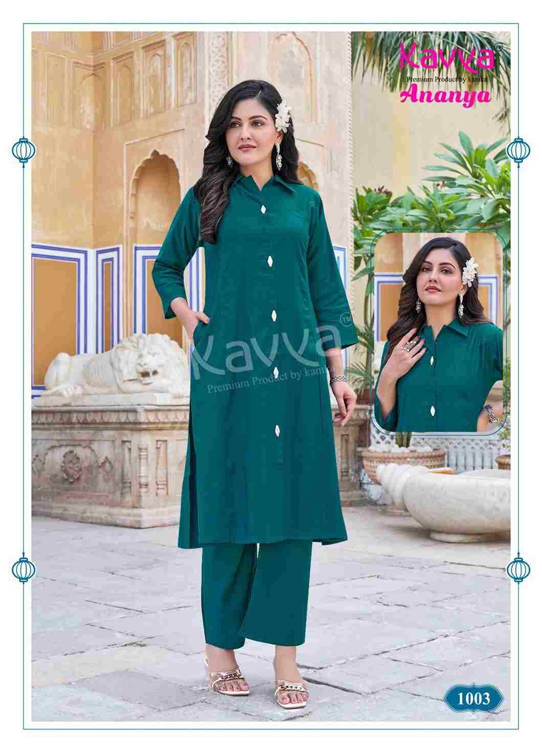Ananya By Kavya 1001 To 1010 Series Designer Stylish Fancy Colorful Beautiful Party Wear & Ethnic Wear Collection Premium Vatican Co-Ord At Wholesale Price