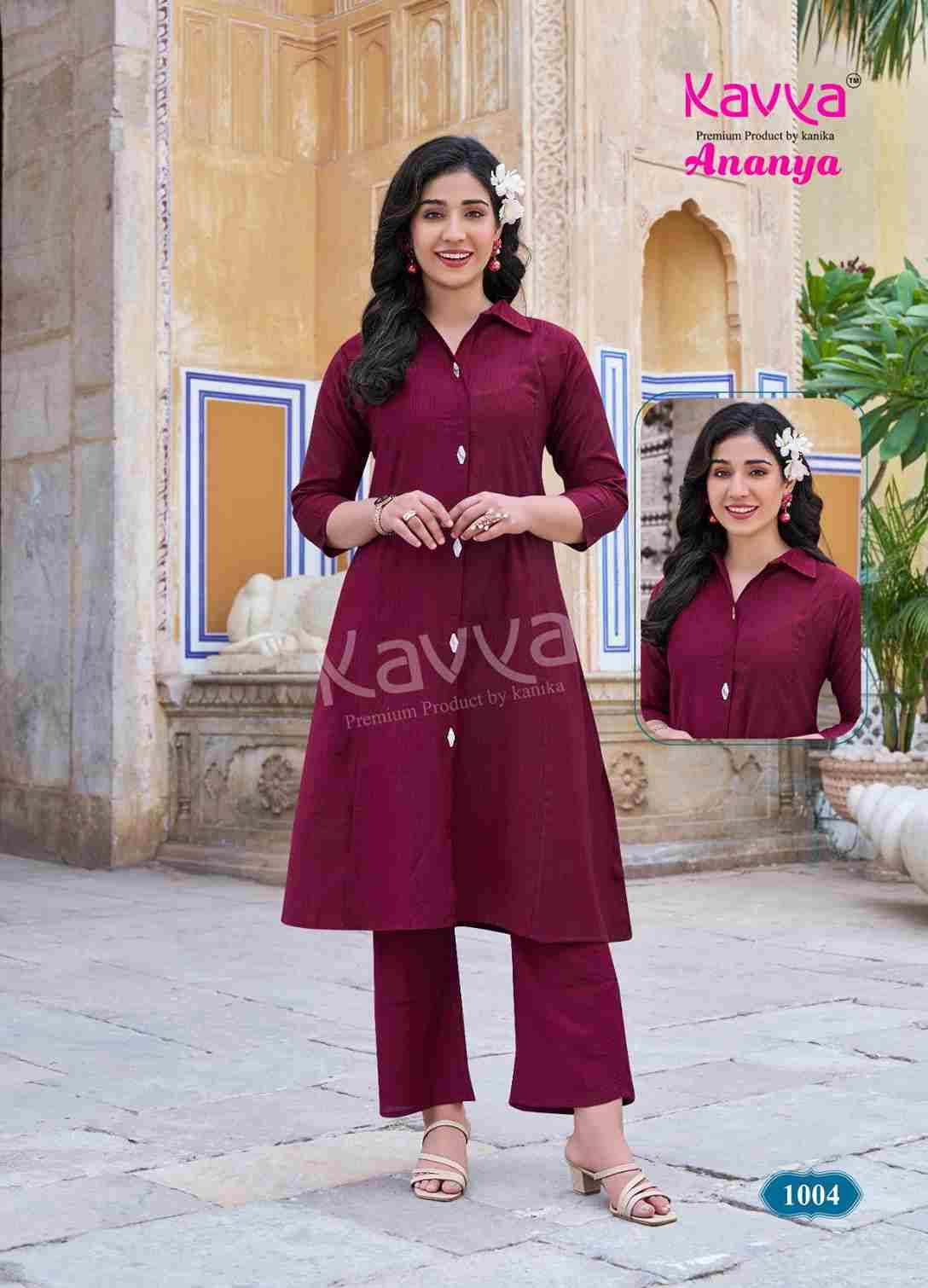 Ananya By Kavya 1001 To 1010 Series Designer Stylish Fancy Colorful Beautiful Party Wear & Ethnic Wear Collection Premium Vatican Co-Ord At Wholesale Price