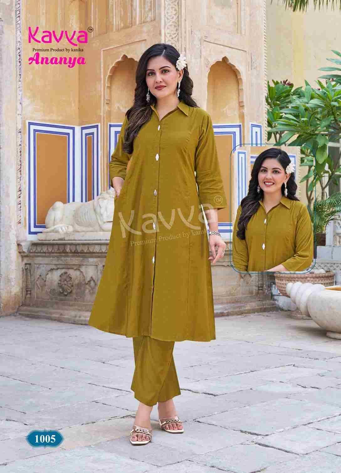 Ananya By Kavya 1001 To 1010 Series Designer Stylish Fancy Colorful Beautiful Party Wear & Ethnic Wear Collection Premium Vatican Co-Ord At Wholesale Price