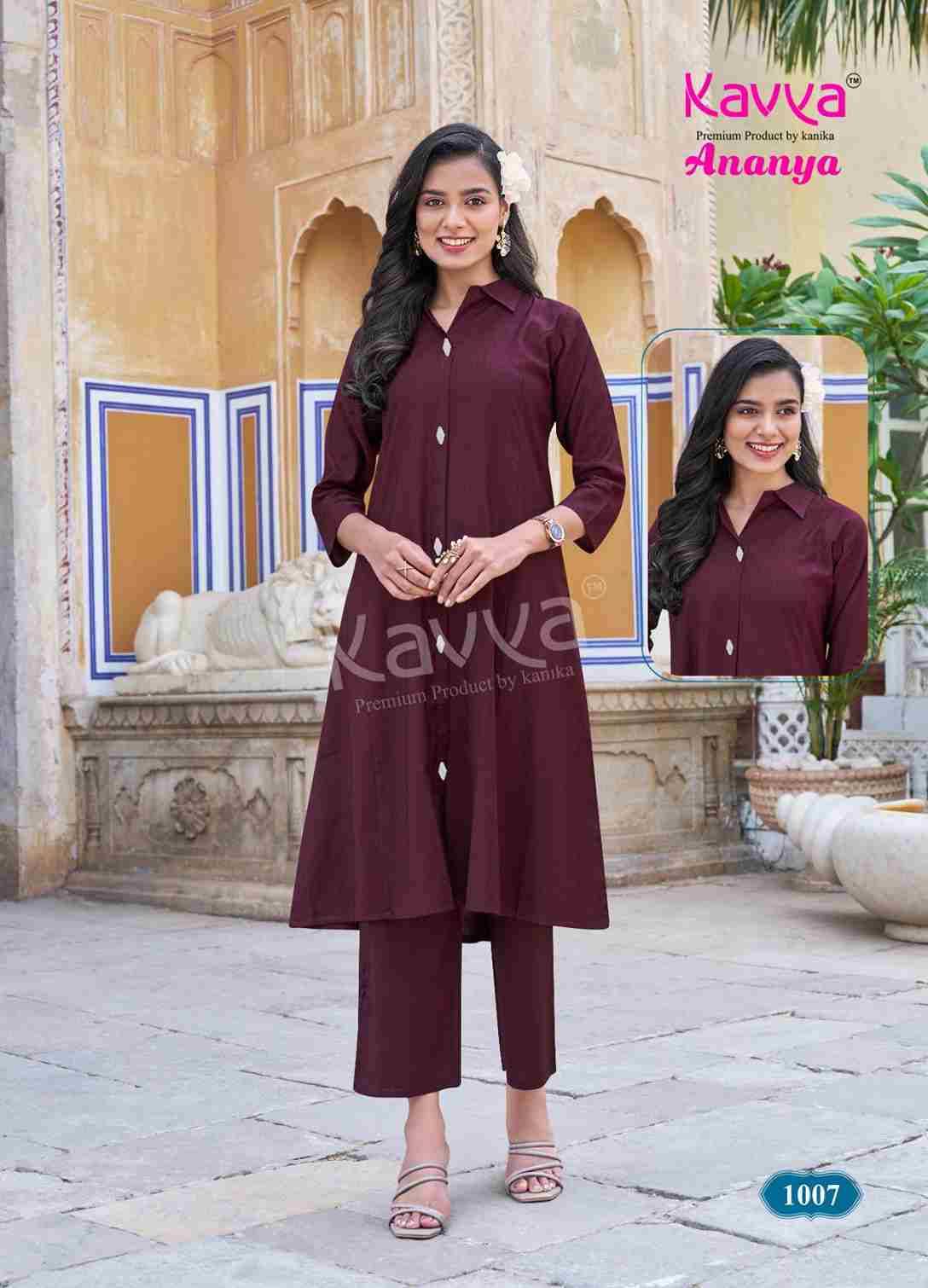 Ananya By Kavya 1001 To 1010 Series Designer Stylish Fancy Colorful Beautiful Party Wear & Ethnic Wear Collection Premium Vatican Co-Ord At Wholesale Price