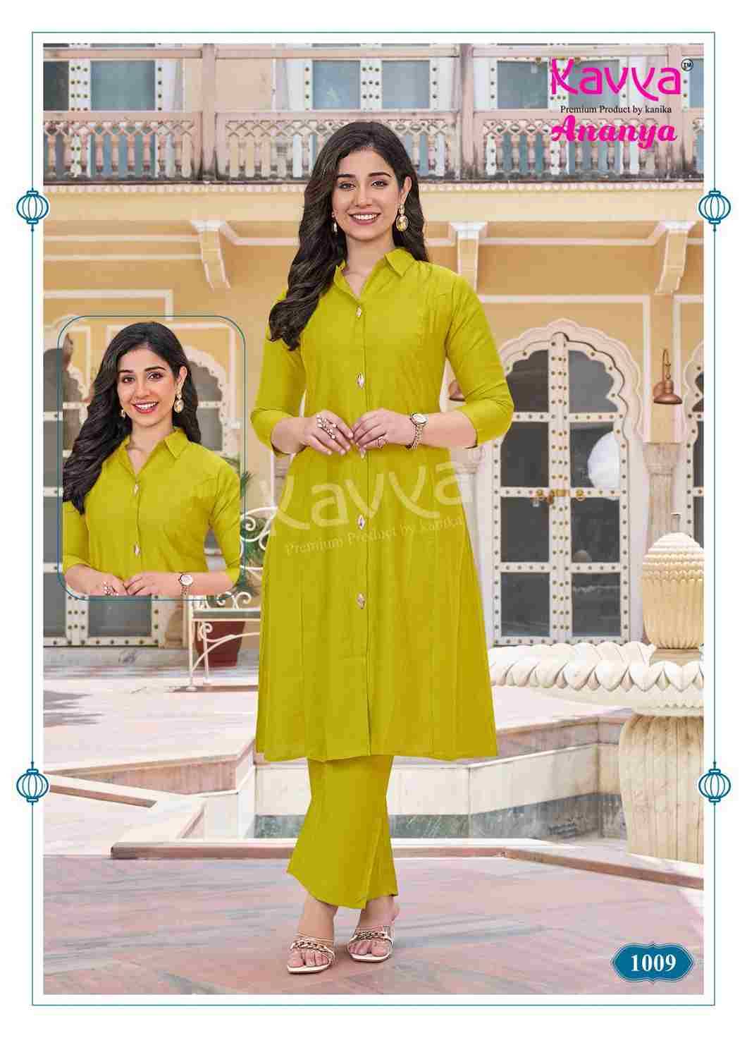 Ananya By Kavya 1001 To 1010 Series Designer Stylish Fancy Colorful Beautiful Party Wear & Ethnic Wear Collection Premium Vatican Co-Ord At Wholesale Price