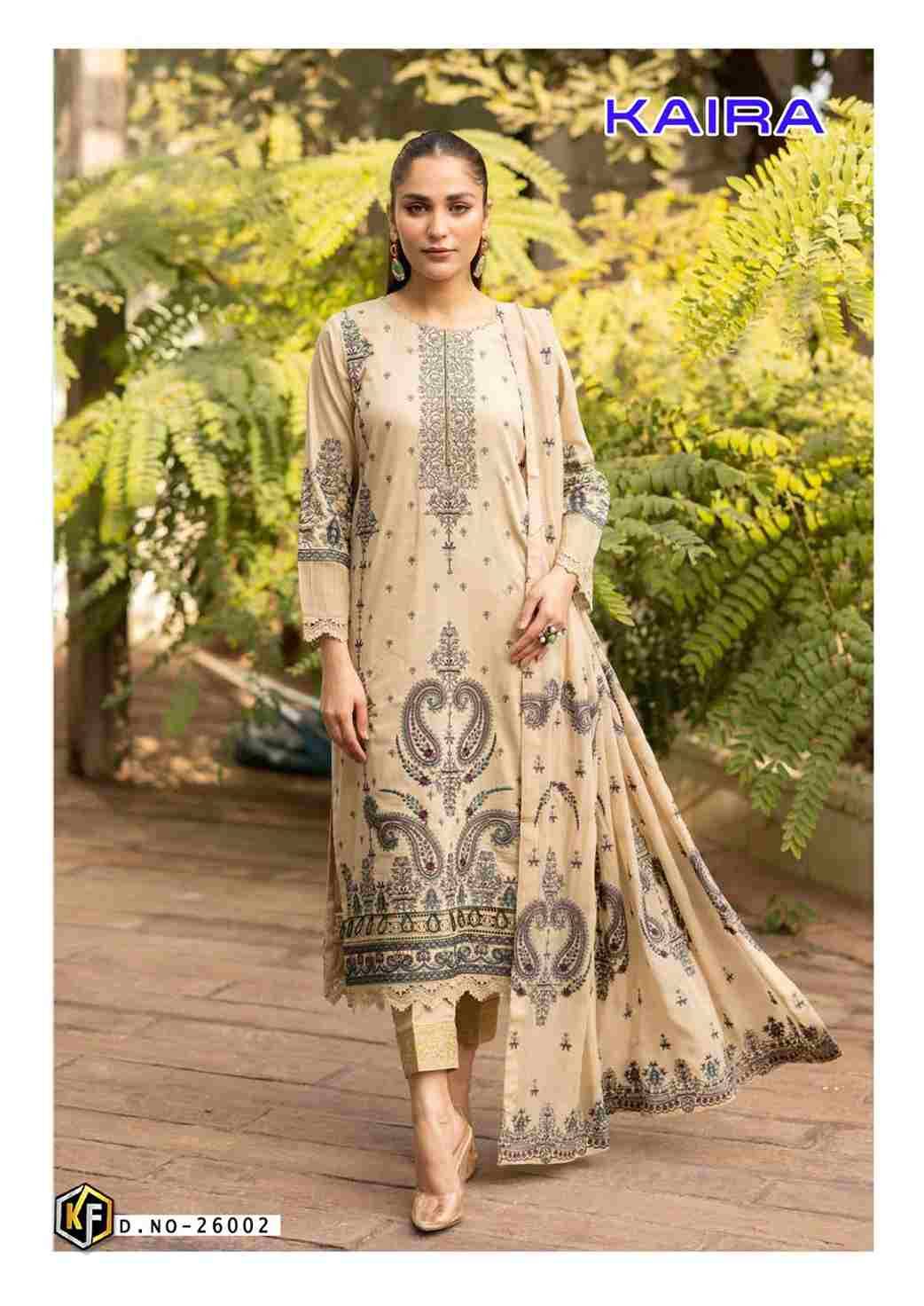 Kaira Vol-26 By Keval Fab 26001 To 26006 Series Beautiful Festive Suits Colorful Stylish Fancy Casual Wear & Ethnic Wear Pure Lawn Cotton Print Dresses At Wholesale Price