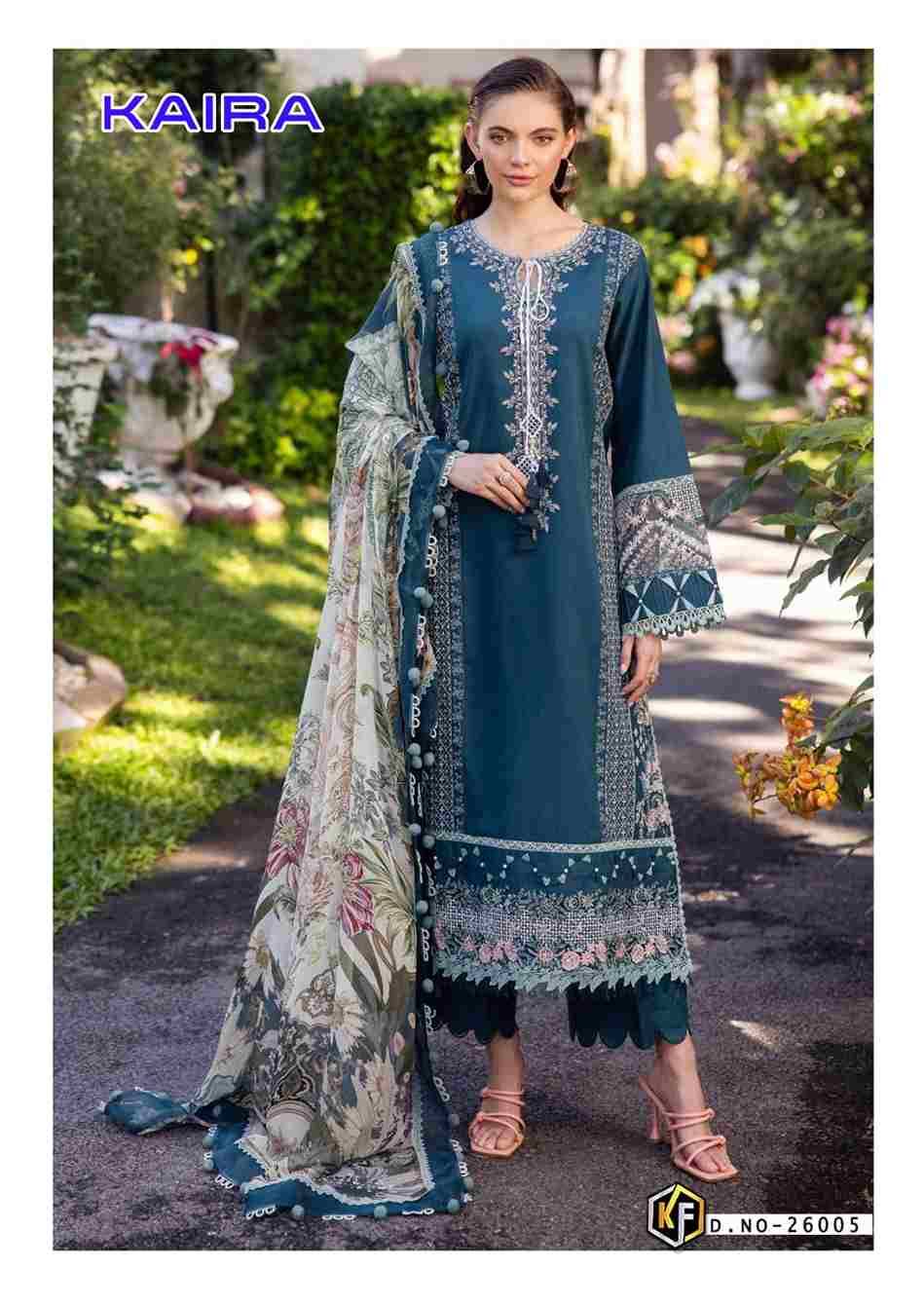 Kaira Vol-26 By Keval Fab 26001 To 26006 Series Beautiful Festive Suits Colorful Stylish Fancy Casual Wear & Ethnic Wear Pure Lawn Cotton Print Dresses At Wholesale Price