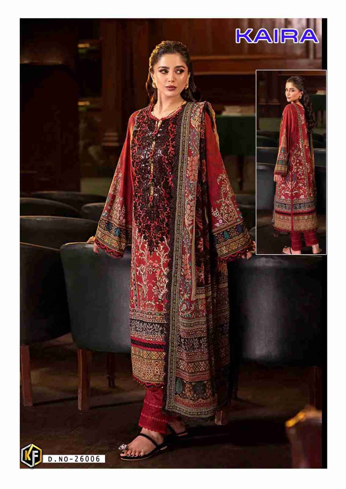 Kaira Vol-26 By Keval Fab 26001 To 26006 Series Beautiful Festive Suits Colorful Stylish Fancy Casual Wear & Ethnic Wear Pure Lawn Cotton Print Dresses At Wholesale Price
