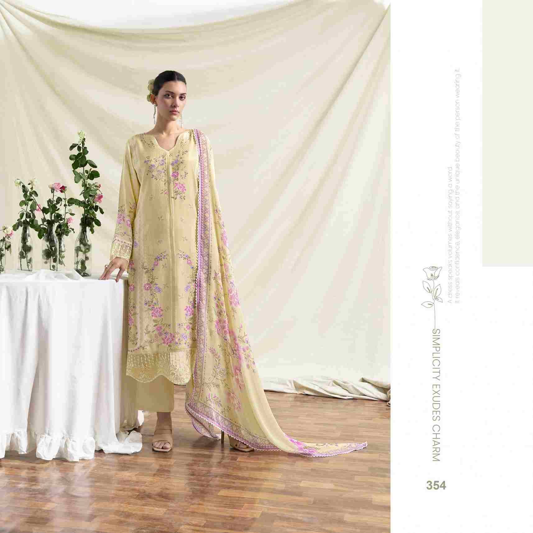 Grace By Sohni 351 To 354 Series Beautiful Suits Colorful Stylish Fancy Casual Wear & Ethnic Wear Pure Muslin Dresses At Wholesale Price