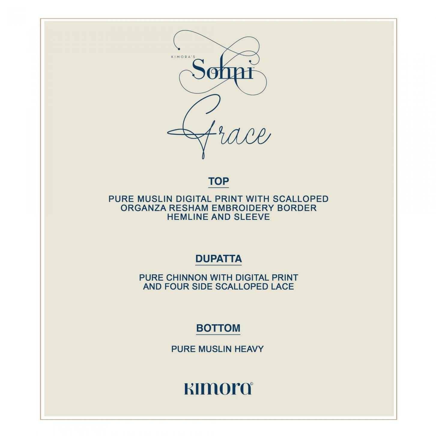Grace By Sohni 351 To 354 Series Beautiful Suits Colorful Stylish Fancy Casual Wear & Ethnic Wear Pure Muslin Dresses At Wholesale Price