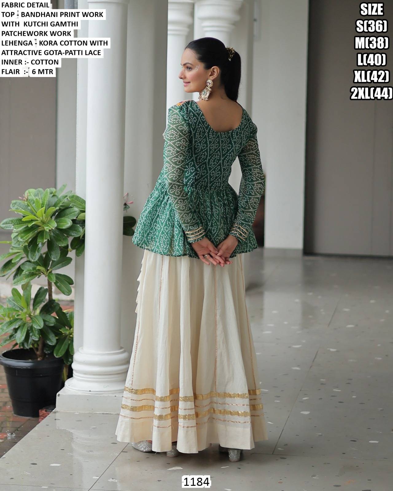 1184 By Fashid Wholesale 1184-A To 1184-C Series Festive Wear Collection Beautiful Stylish Colorful Fancy Party Wear & Occasional Wear Kora Cotton Lehengas At Wholesale Price