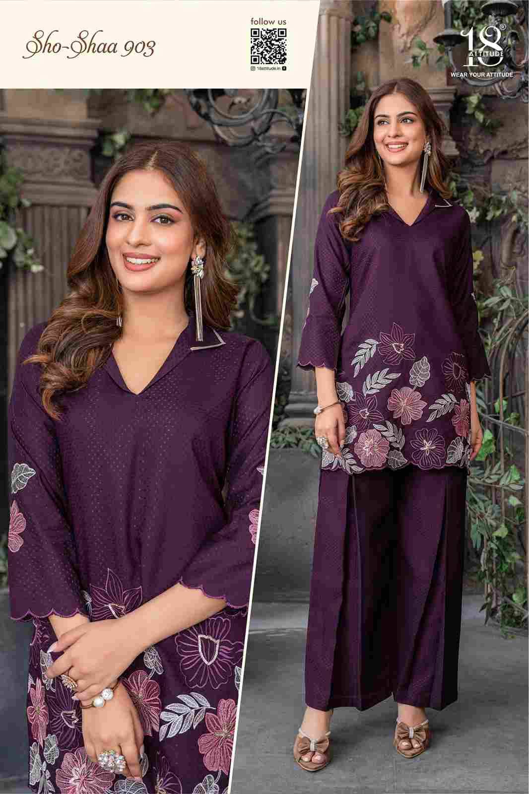 Sho-Shaa Vol-9 By 18 Attitude 01 To 05 Series Designer Stylish Fancy Colorful Beautiful Party Wear & Ethnic Wear Collection Roma Jacquard Co-Ords At Wholesale Price