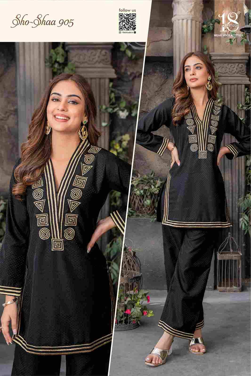 Sho-Shaa Vol-9 By 18 Attitude 01 To 05 Series Designer Stylish Fancy Colorful Beautiful Party Wear & Ethnic Wear Collection Roma Jacquard Co-Ords At Wholesale Price