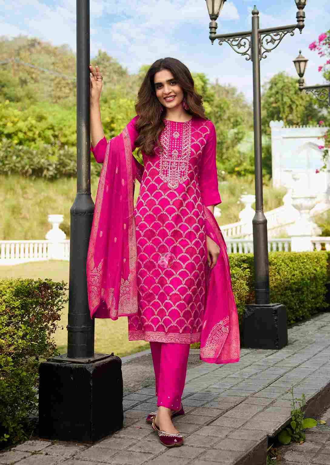 Zari By Anju Fabrics 4081 To 4084 Series Designer Festive Suits Collection Beautiful Stylish Fancy Colorful Party Wear & Occasional Wear Dola Silk Jacquard Dresses At Wholesale Price