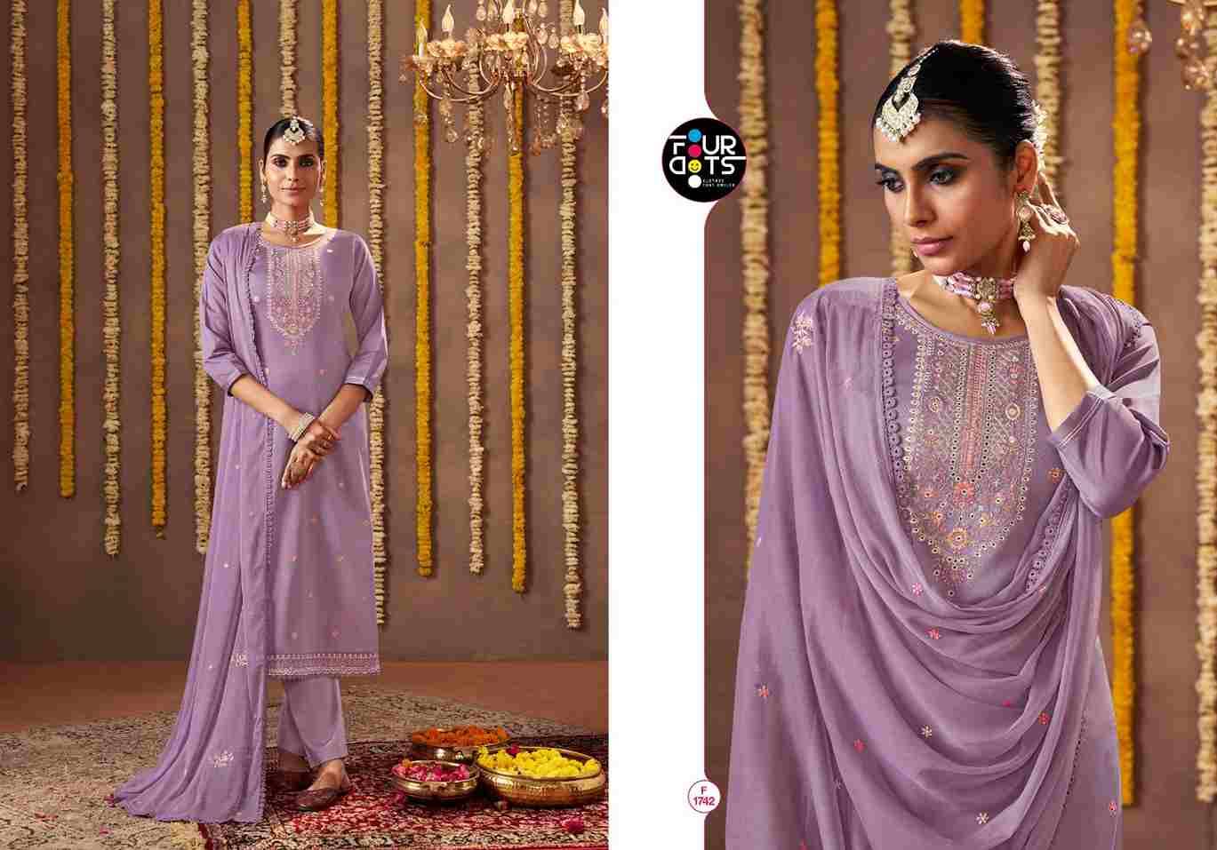 Madhur By Four Dots 1741 To 1744 Series Designer Stylish Fancy Colorful Beautiful Party Wear & Ethnic Wear Collection Jam Cotton Dresses At Wholesale Price