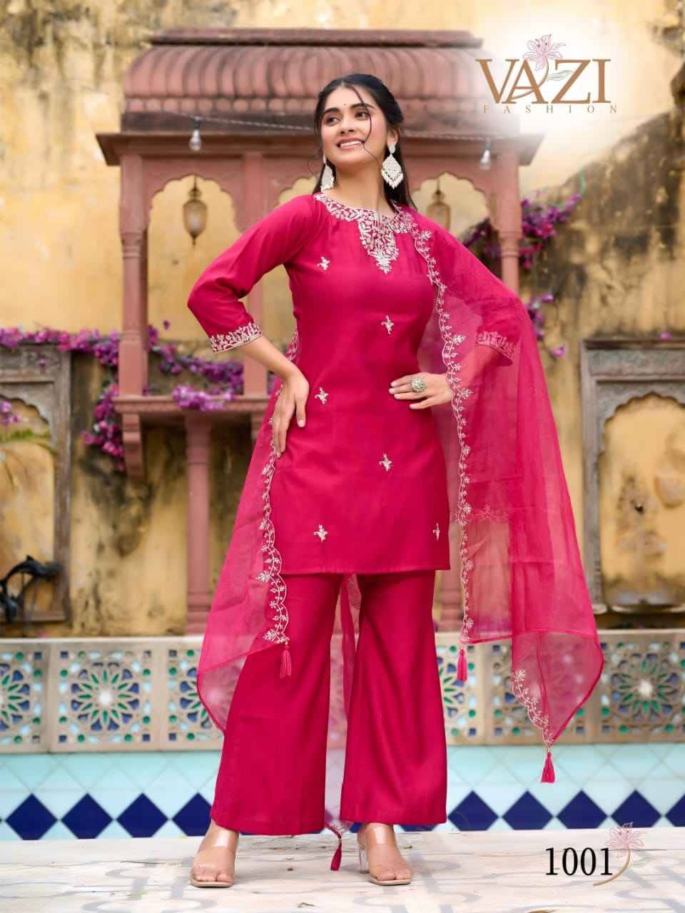 Bell Bottom By Vazi 1001 To 1004 Series Designer Stylish Fancy Colorful Beautiful Party Wear & Ethnic Wear Collection Vertican Dresses At Wholesale Price