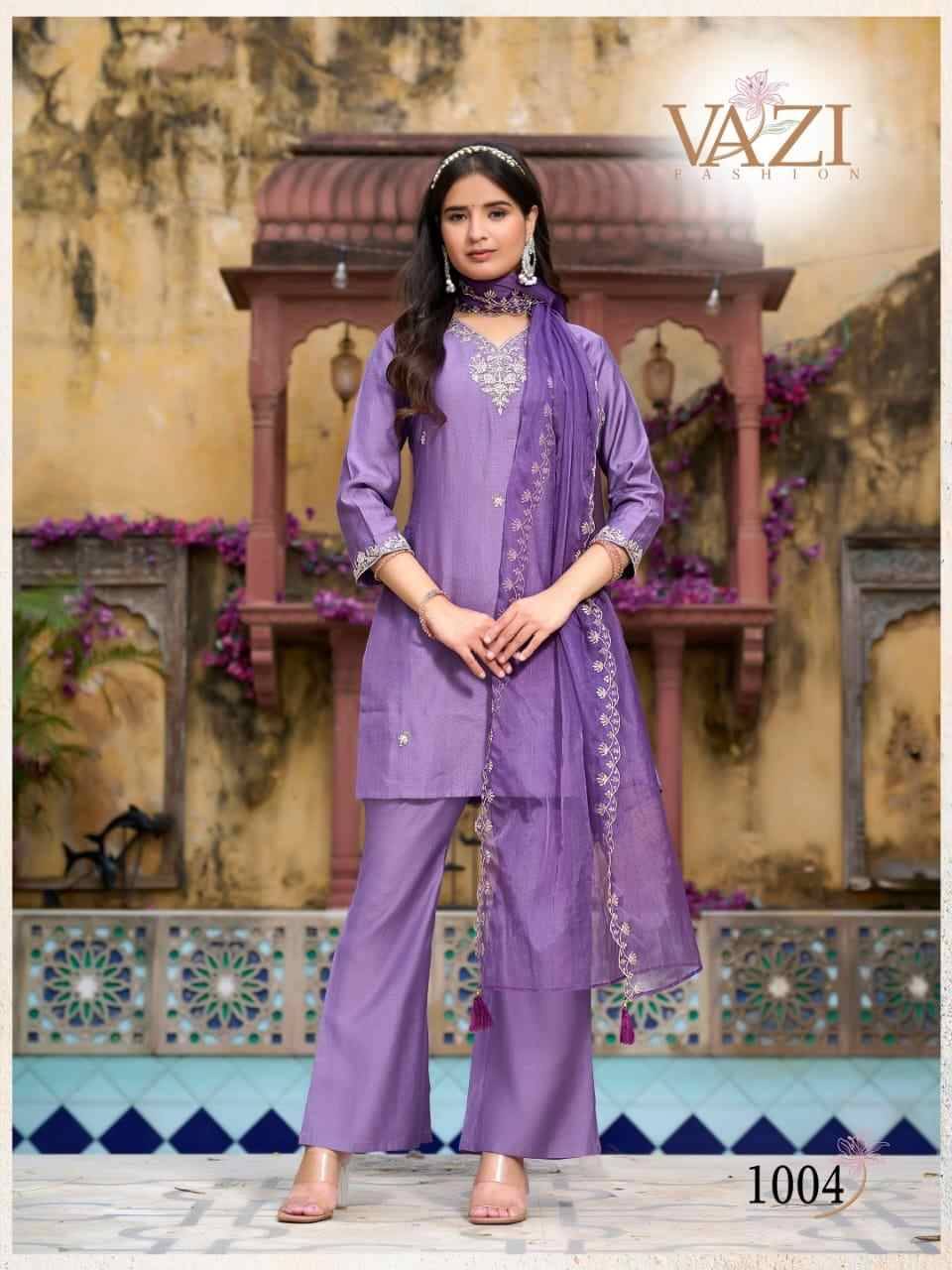 Bell Bottom By Vazi 1001 To 1004 Series Designer Stylish Fancy Colorful Beautiful Party Wear & Ethnic Wear Collection Vertican Dresses At Wholesale Price