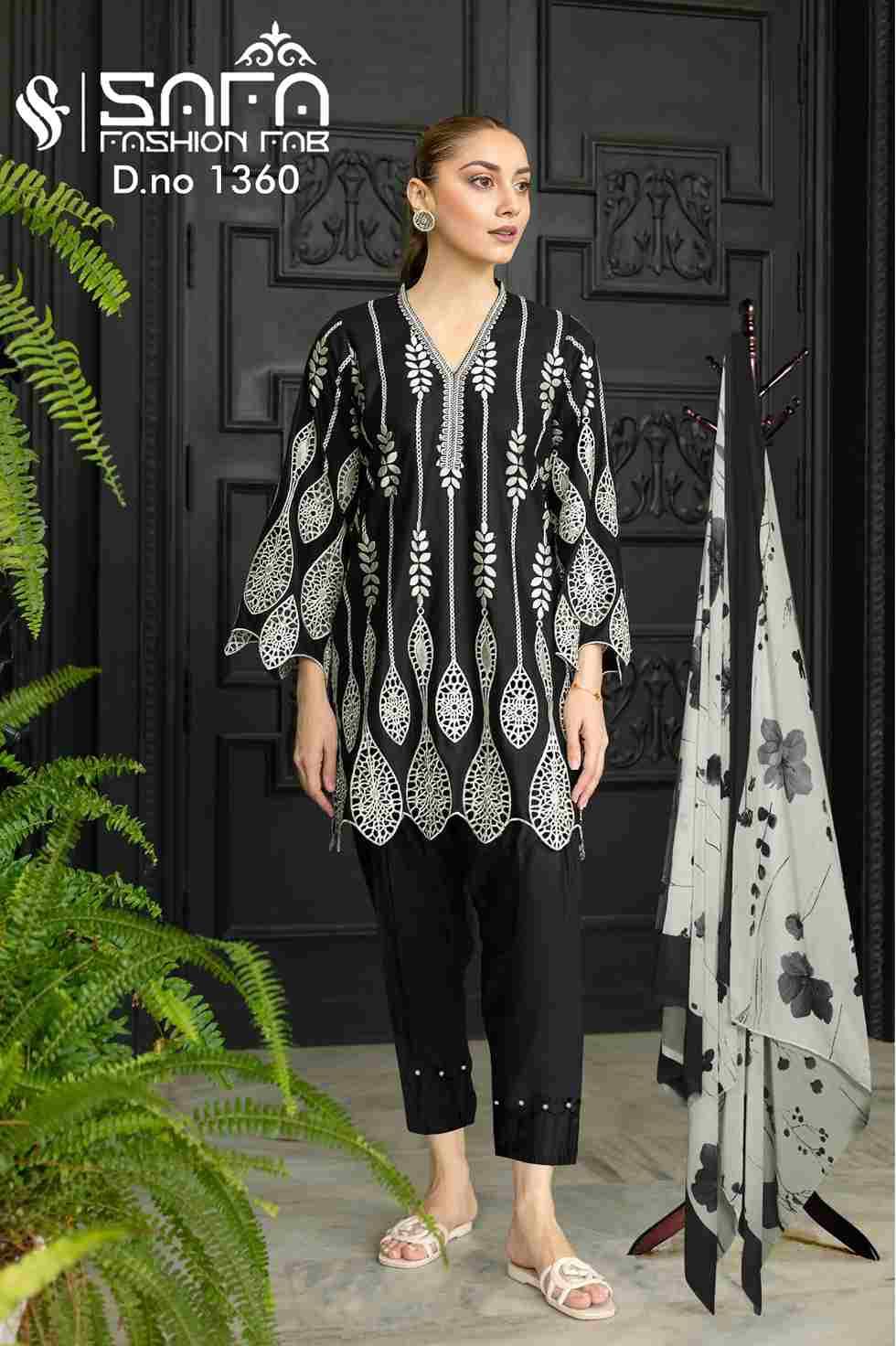 Safa 1360 Colours By Safa Fashion 1360-A To 1360-C Series Designer Stylish Fancy Colorful Beautiful Party Wear & Ethnic Wear Collection Fancy Dresses At Wholesale Price