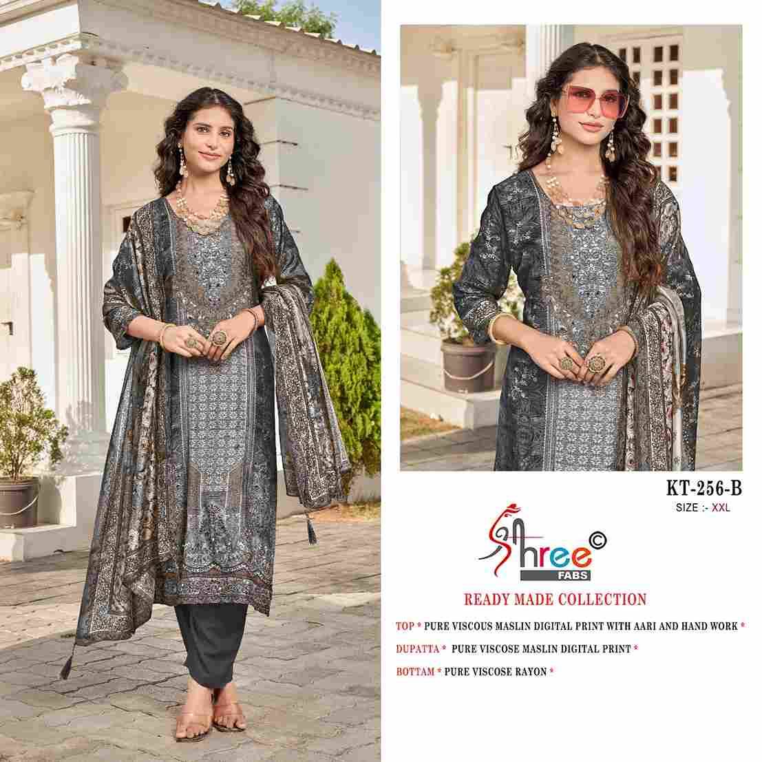 Shree Fabs Hit Design KT-256 By Shree Fabs KT-256 To KT-256-C Series Designer Pakistani Suits Beautiful Fancy Stylish Colorful Party Wear & Occasional Wear Pure Viscose Muslin Embroidery Dresses At Wholesale Price