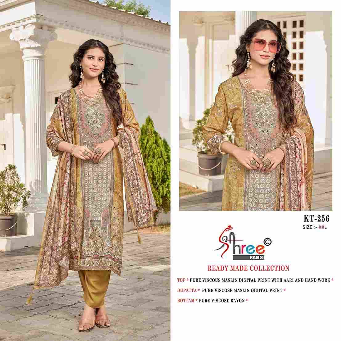 Shree Fabs Hit Design KT-256 By Shree Fabs KT-256 To KT-256-C Series Designer Pakistani Suits Beautiful Fancy Stylish Colorful Party Wear & Occasional Wear Pure Viscose Muslin Embroidery Dresses At Wholesale Price