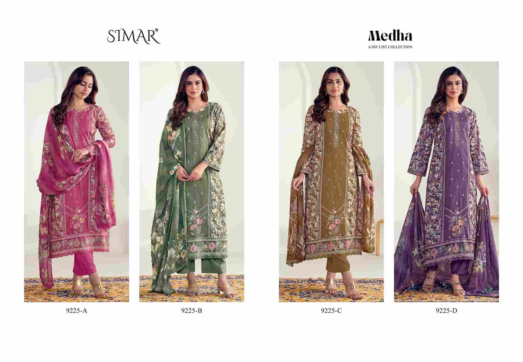 Medha By Simar 9225-A To 9225-D Series Designer Festive Suits Beautiful Stylish Fancy Colorful Party Wear & Occasional Wear Modal Muslin Dresses At Wholesale Price