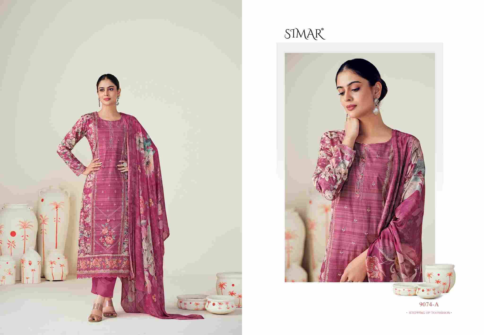 Rumi-9074 By Simar 9074-A To 9074-D Series Designer Festive Suits Beautiful Stylish Fancy Colorful Party Wear & Occasional Wear Modal Muslin Dresses At Wholesale Price