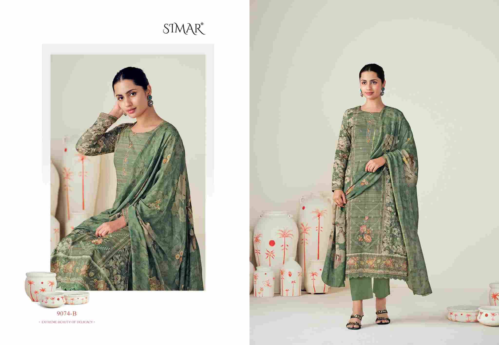 Rumi-9074 By Simar 9074-A To 9074-D Series Designer Festive Suits Beautiful Stylish Fancy Colorful Party Wear & Occasional Wear Modal Muslin Dresses At Wholesale Price