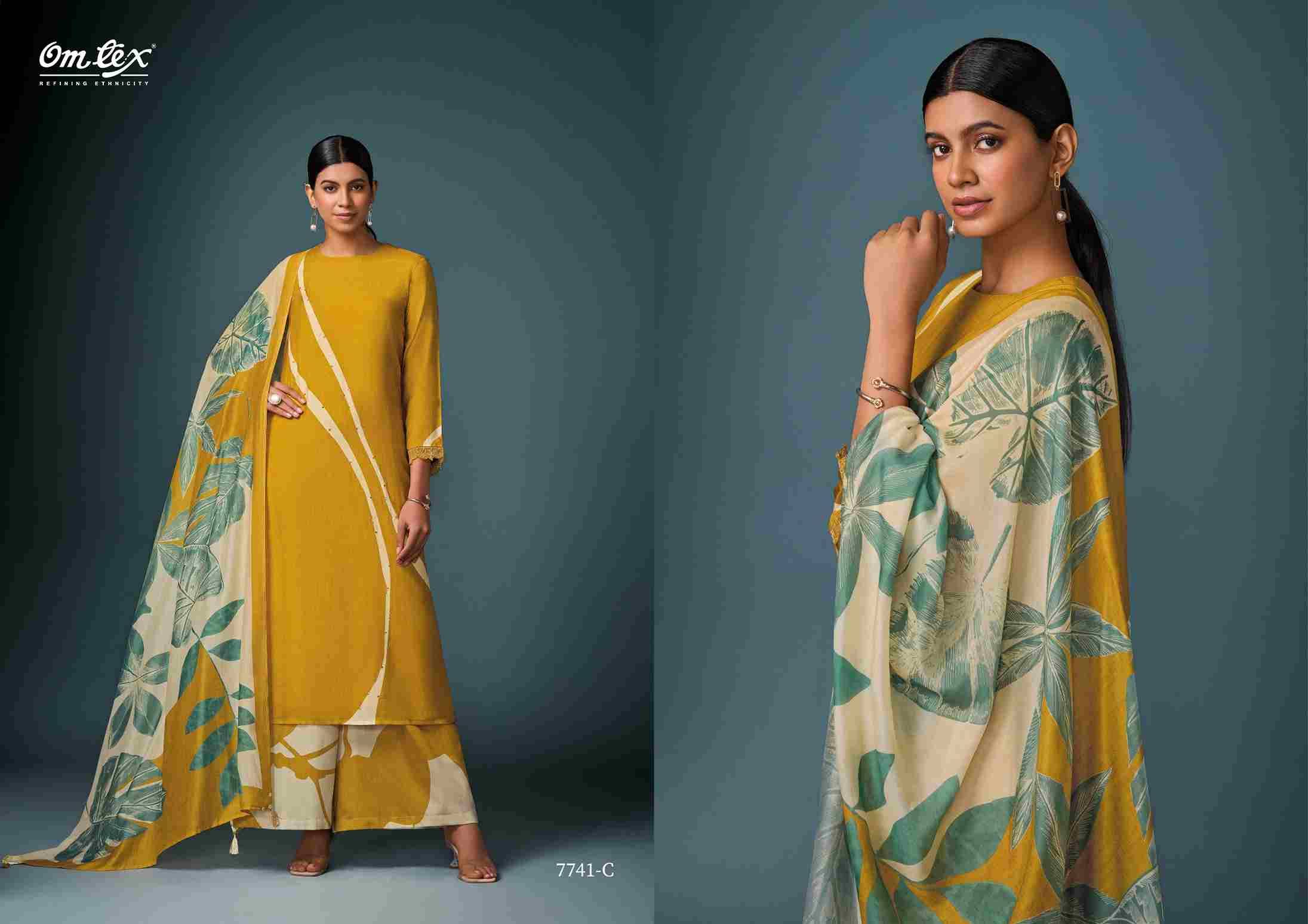 Kavach By Om Tex 7741-A To 7741-D Series Beautiful Suits Stylish Fancy Colorful Party Wear & Ethnic Wear Silk Dresses At Wholesale Price