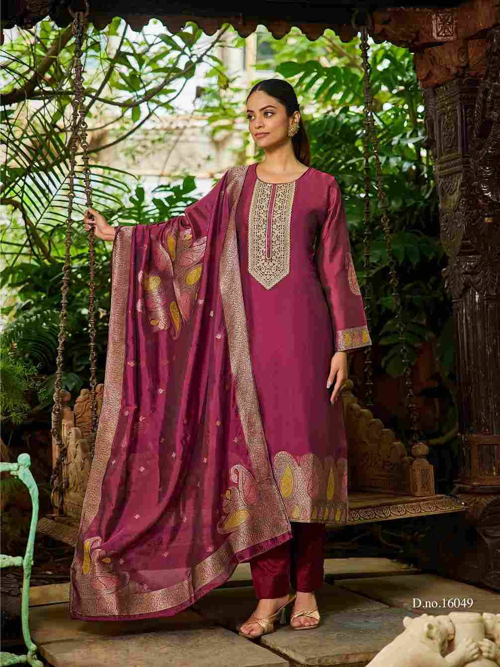Nova By Ibiza 16046 To 16049 Series Designer Festive Suits Beautiful Fancy Stylish Colorful Party Wear & Occasional Wear Pure Bangalori Silk Jacquard Dresses At Wholesale Price