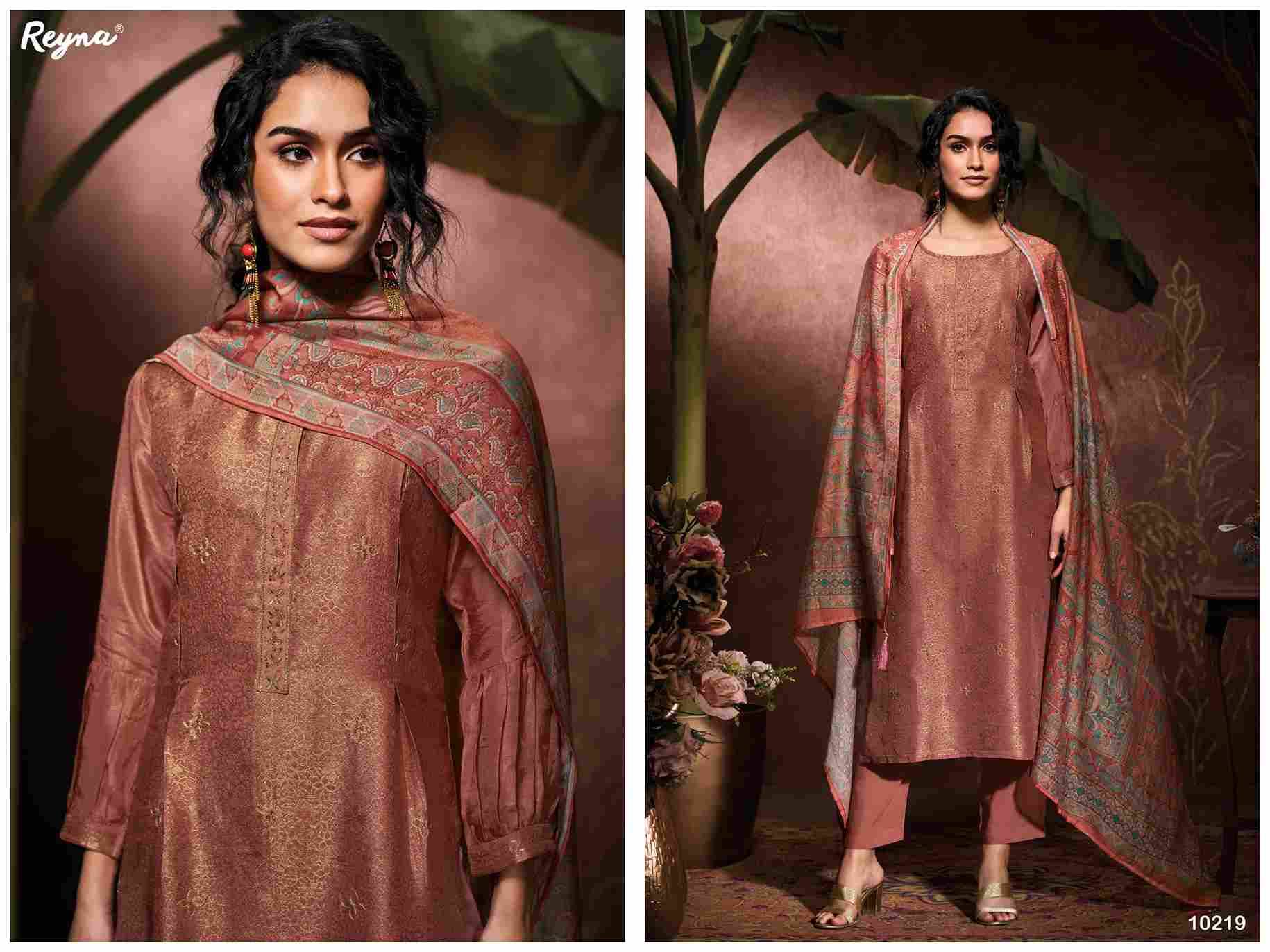 Laxmi By Reyna 10217 To 10220 Series Designer Stylish Fancy Colorful Beautiful Party Wear & Ethnic Wear Collection Bemberg Jacquard Silk Tops At Wholesale Price