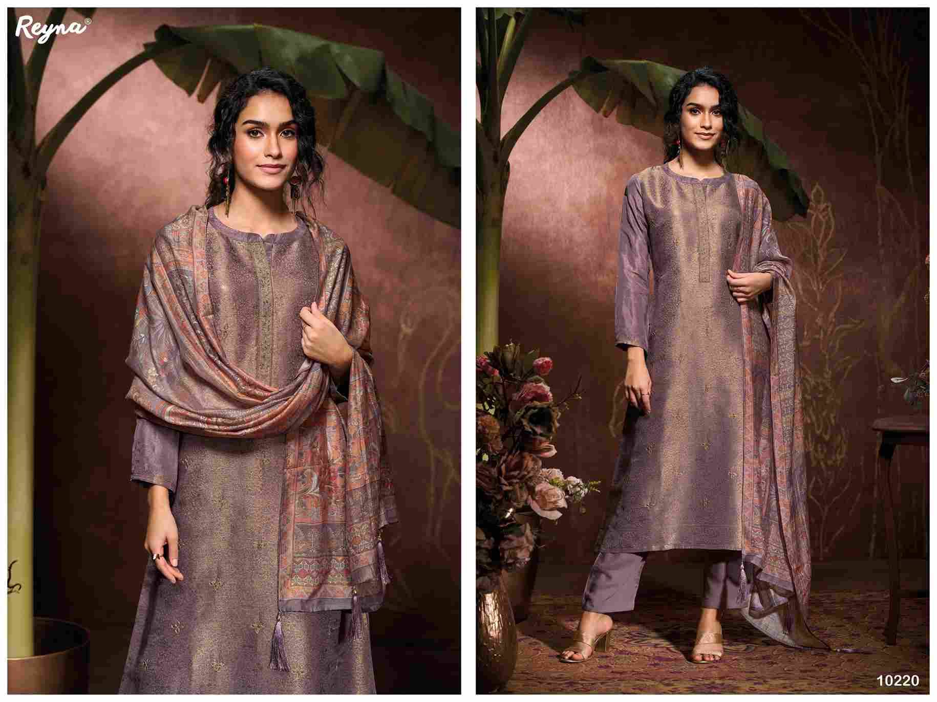 Laxmi By Reyna 10217 To 10220 Series Designer Stylish Fancy Colorful Beautiful Party Wear & Ethnic Wear Collection Bemberg Jacquard Silk Tops At Wholesale Price