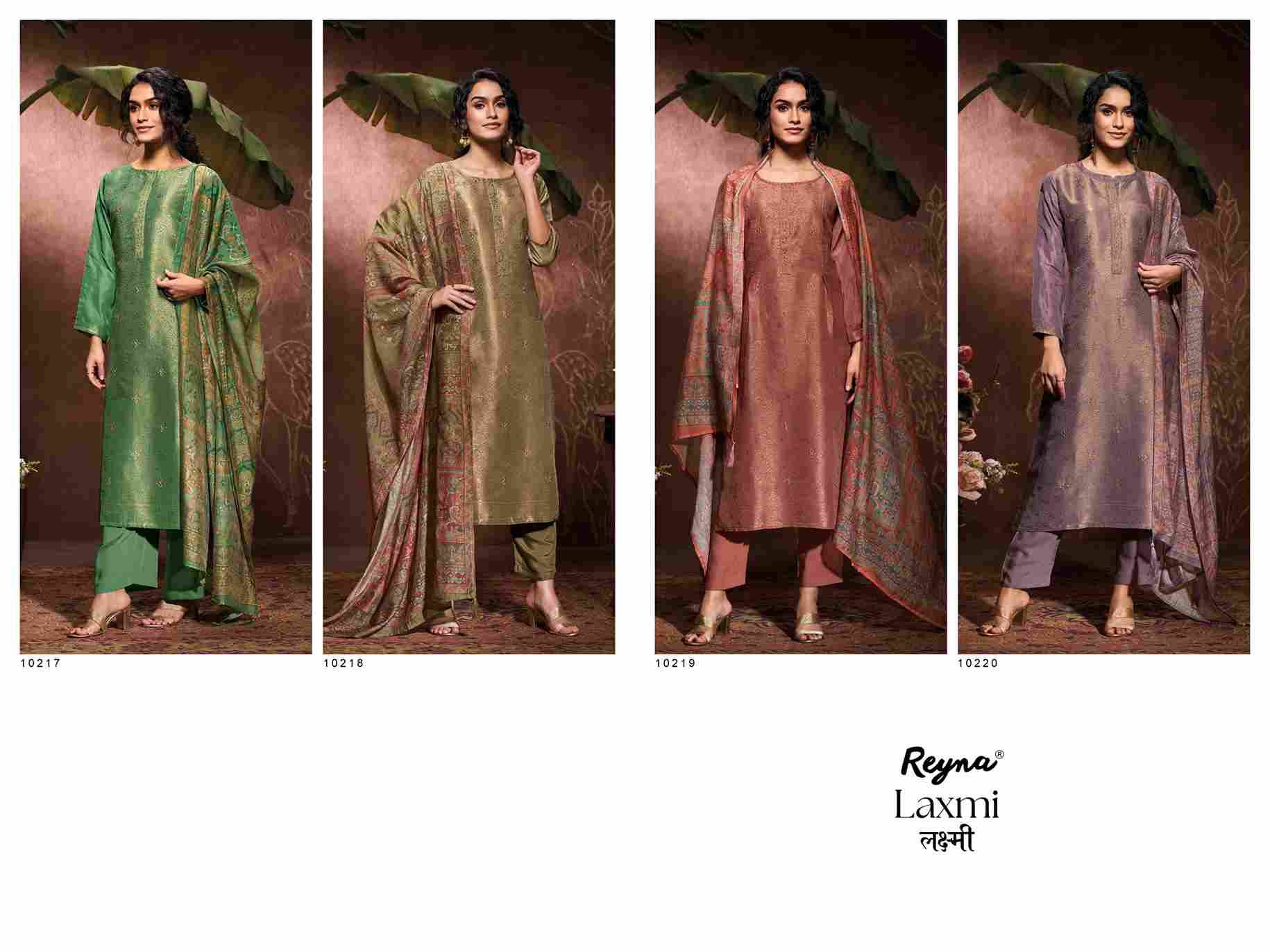 Laxmi By Reyna 10217 To 10220 Series Designer Stylish Fancy Colorful Beautiful Party Wear & Ethnic Wear Collection Bemberg Jacquard Silk Tops At Wholesale Price