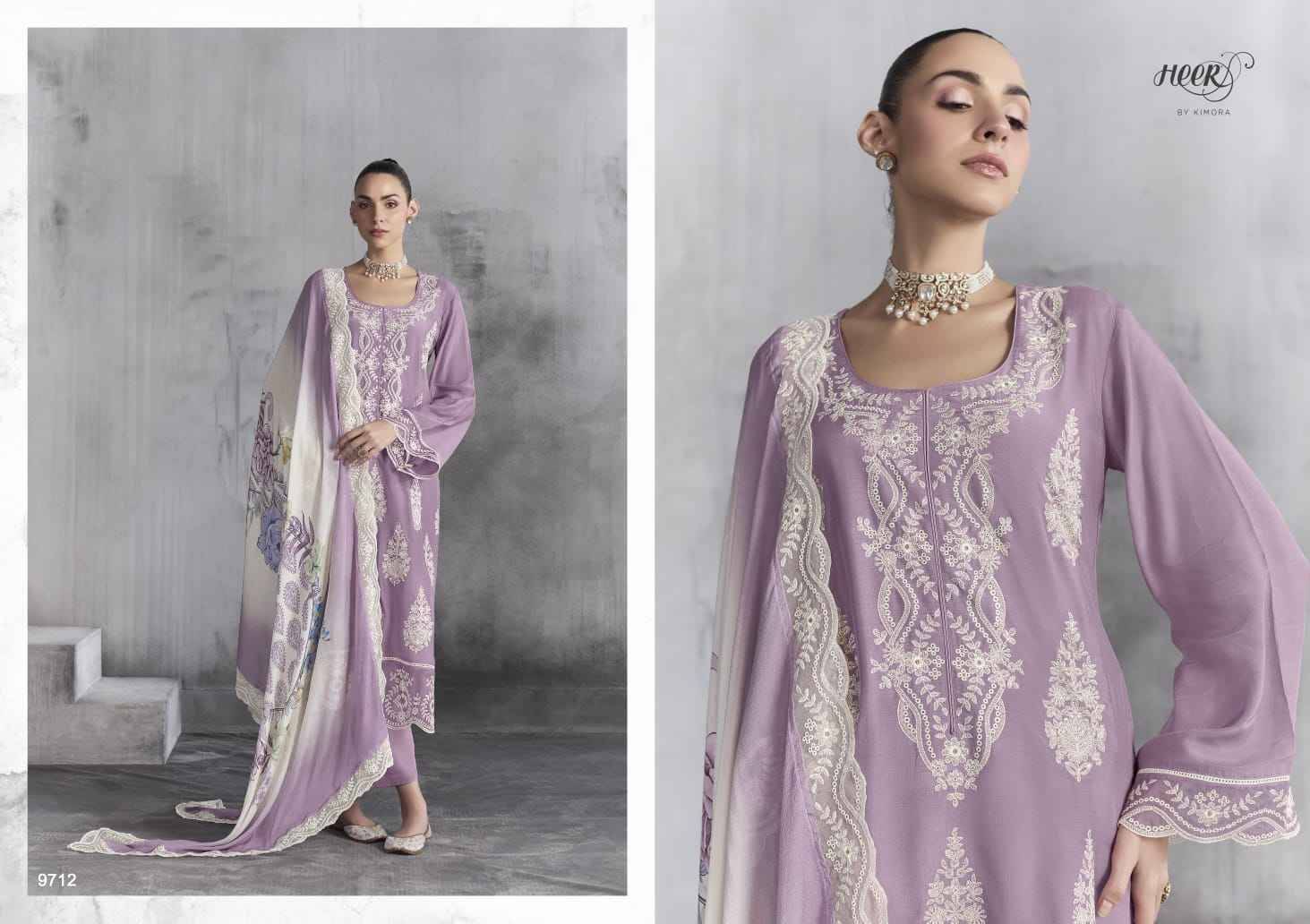 Bul Bul By Kimora Fashion 9711 To 9716 Series Designer Festive Suits Collection Beautiful Stylish Fancy Colorful Party Wear & Occasional Wear Pure Muslin Dresses At Wholesale Price