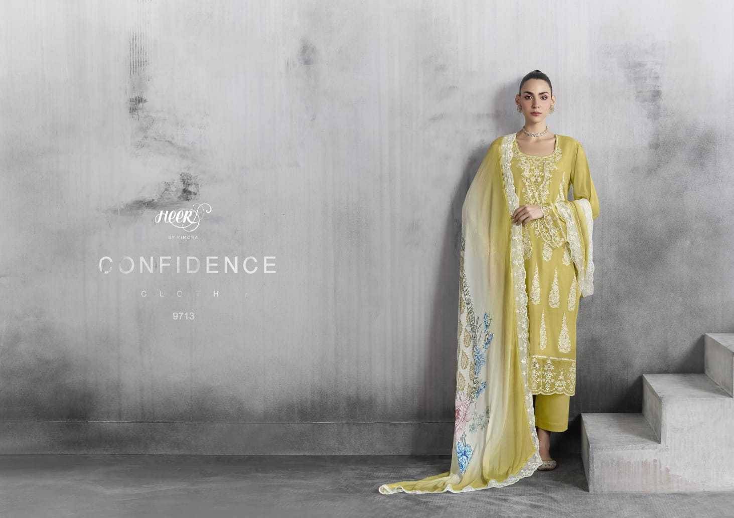 Bul Bul By Kimora Fashion 9711 To 9716 Series Designer Festive Suits Collection Beautiful Stylish Fancy Colorful Party Wear & Occasional Wear Pure Muslin Dresses At Wholesale Price