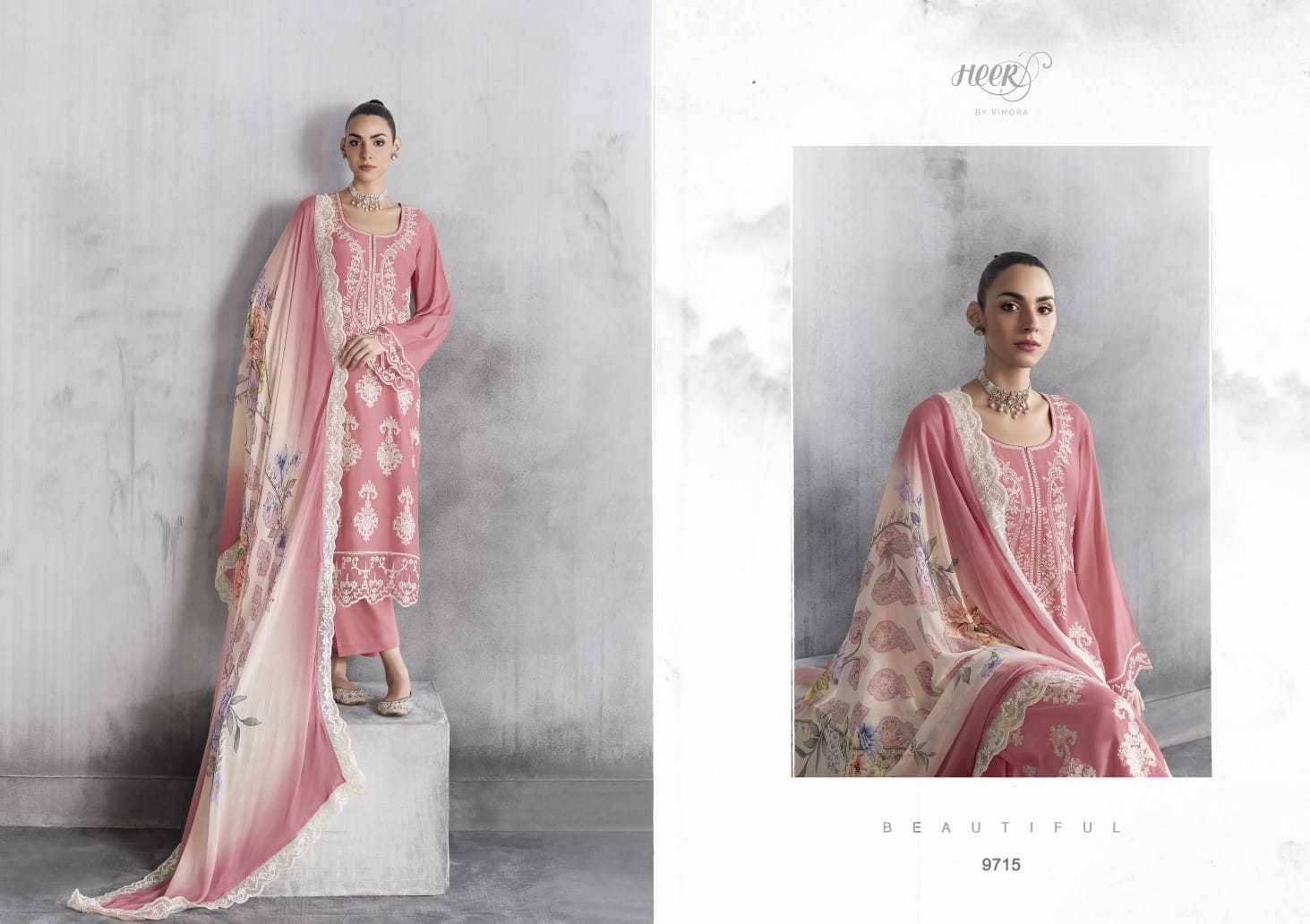 Bul Bul By Kimora Fashion 9711 To 9716 Series Designer Festive Suits Collection Beautiful Stylish Fancy Colorful Party Wear & Occasional Wear Pure Muslin Dresses At Wholesale Price