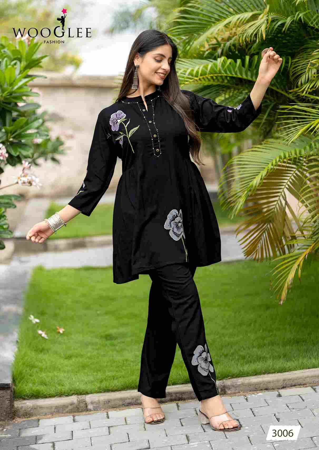 Tulip Vol-2 By Wooglee 3005 To 3009 Series Designer Stylish Fancy Colorful Beautiful Party Wear & Ethnic Wear Collection Heavy Rayon Co-Ord At Wholesale Price