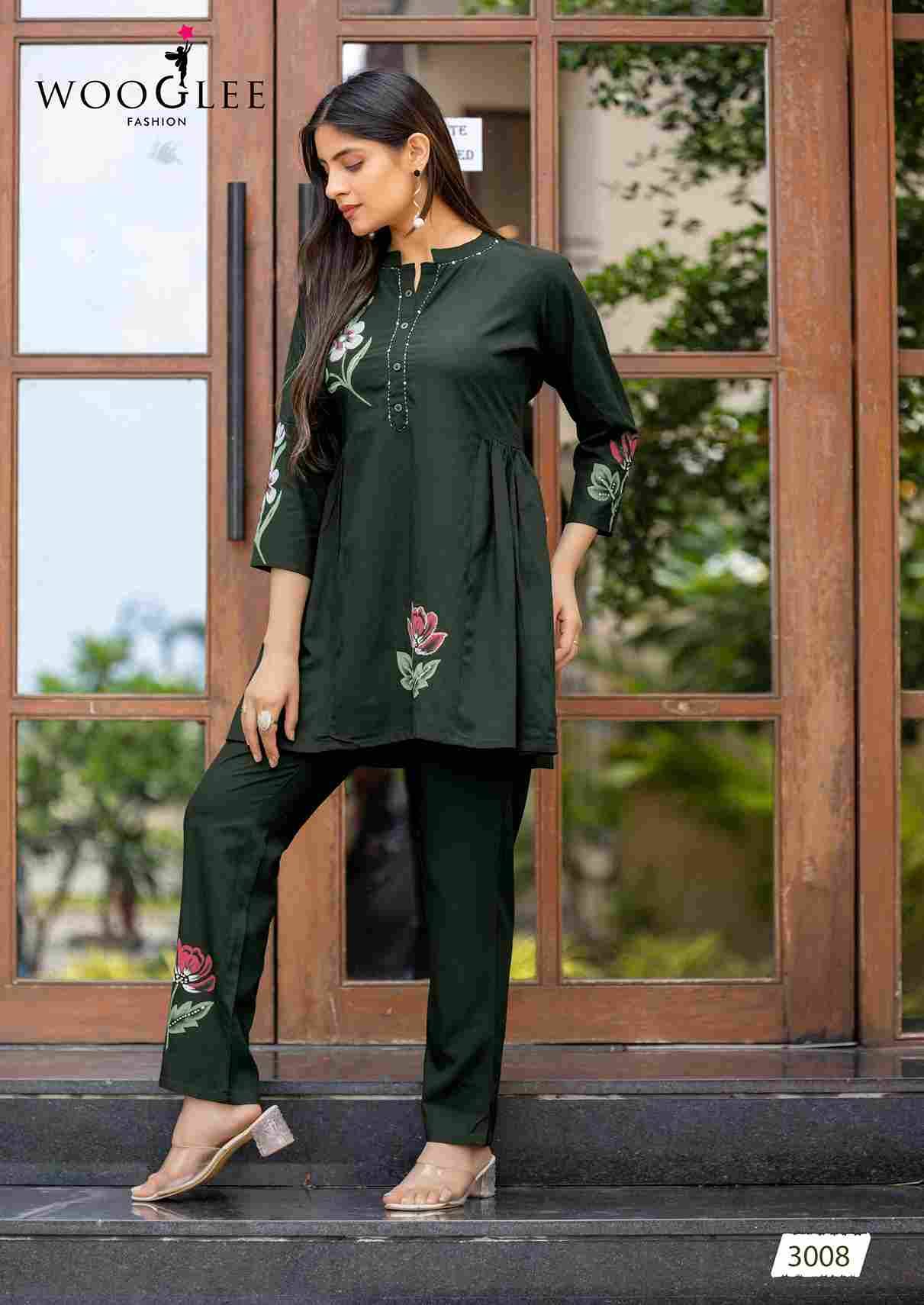 Tulip Vol-2 By Wooglee 3005 To 3009 Series Designer Stylish Fancy Colorful Beautiful Party Wear & Ethnic Wear Collection Heavy Rayon Co-Ord At Wholesale Price