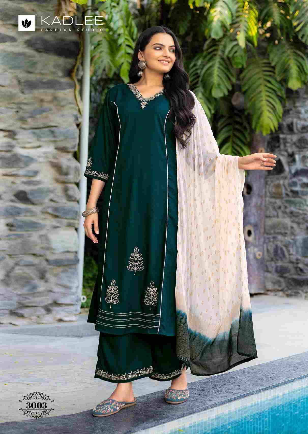 Amrita By Kadlee 3001 To 3006 Series Beautiful Festive Suits Colorful Stylish Fancy Casual Wear & Ethnic Wear Rayon Slub Dresses At Wholesale Price