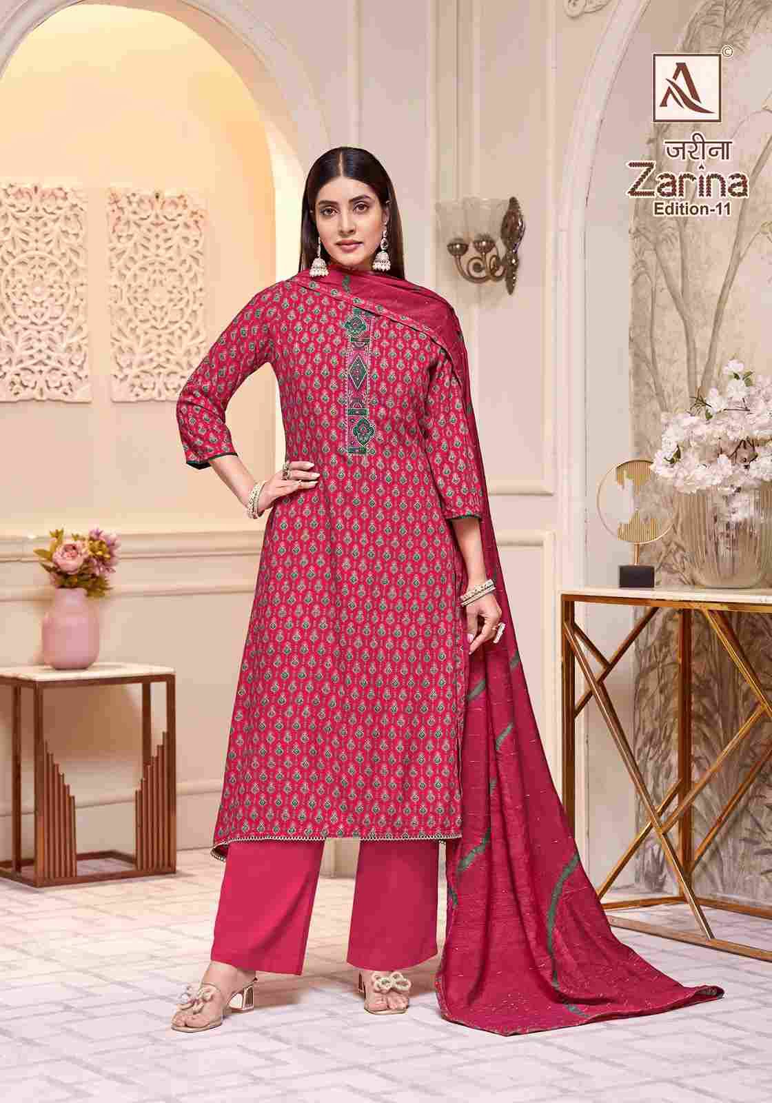 Zarina Vol-11 By Alok Suit 2040-862-01 To 2040-862-08 Series Beautiful Festive Suits Colorful Stylish Fancy Casual Wear & Ethnic Wear Pure Viscose Rayon Dresses At Wholesale Price
