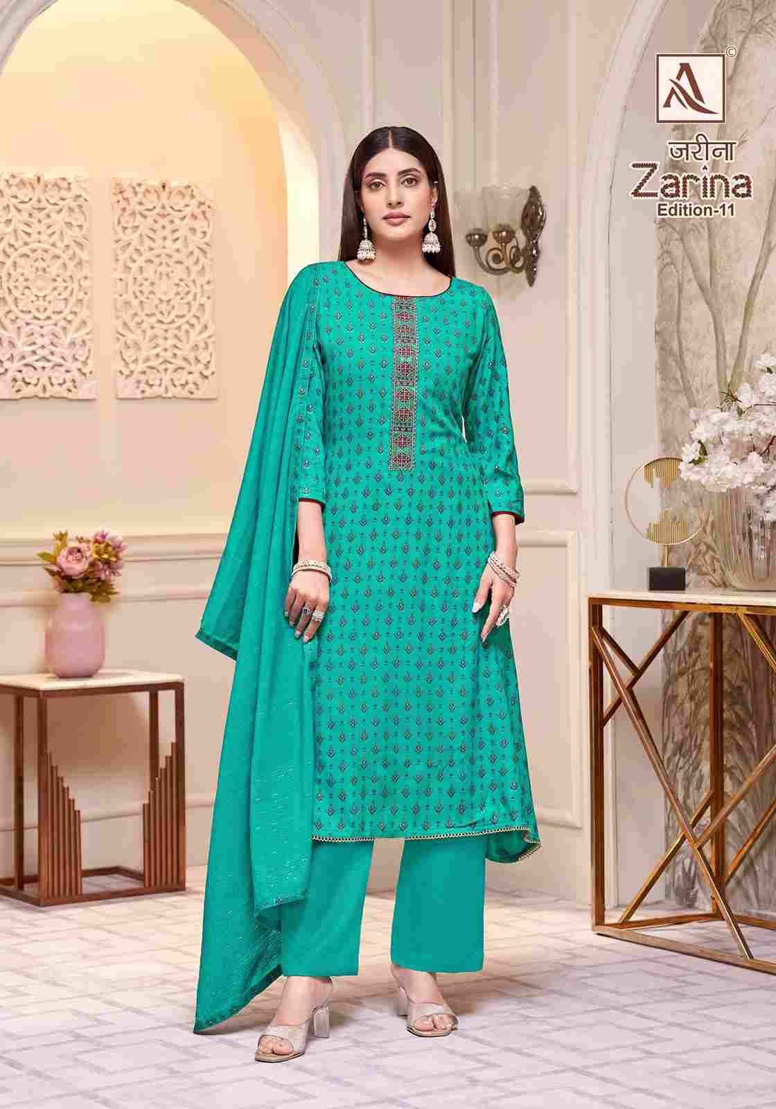 Zarina Vol-11 By Alok Suit 2040-862-01 To 2040-862-08 Series Beautiful Festive Suits Colorful Stylish Fancy Casual Wear & Ethnic Wear Pure Viscose Rayon Dresses At Wholesale Price