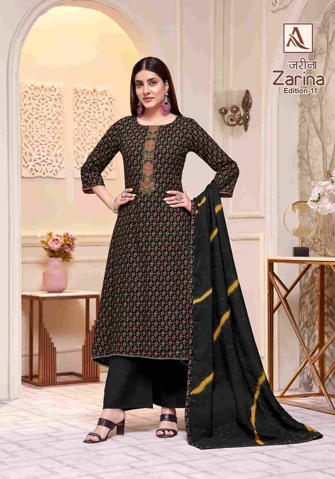Zarina Vol-11 By Alok Suit 2040-862-01 To 2040-862-08 Series Beautiful Festive Suits Colorful Stylish Fancy Casual Wear & Ethnic Wear Pure Viscose Rayon Dresses At Wholesale Price