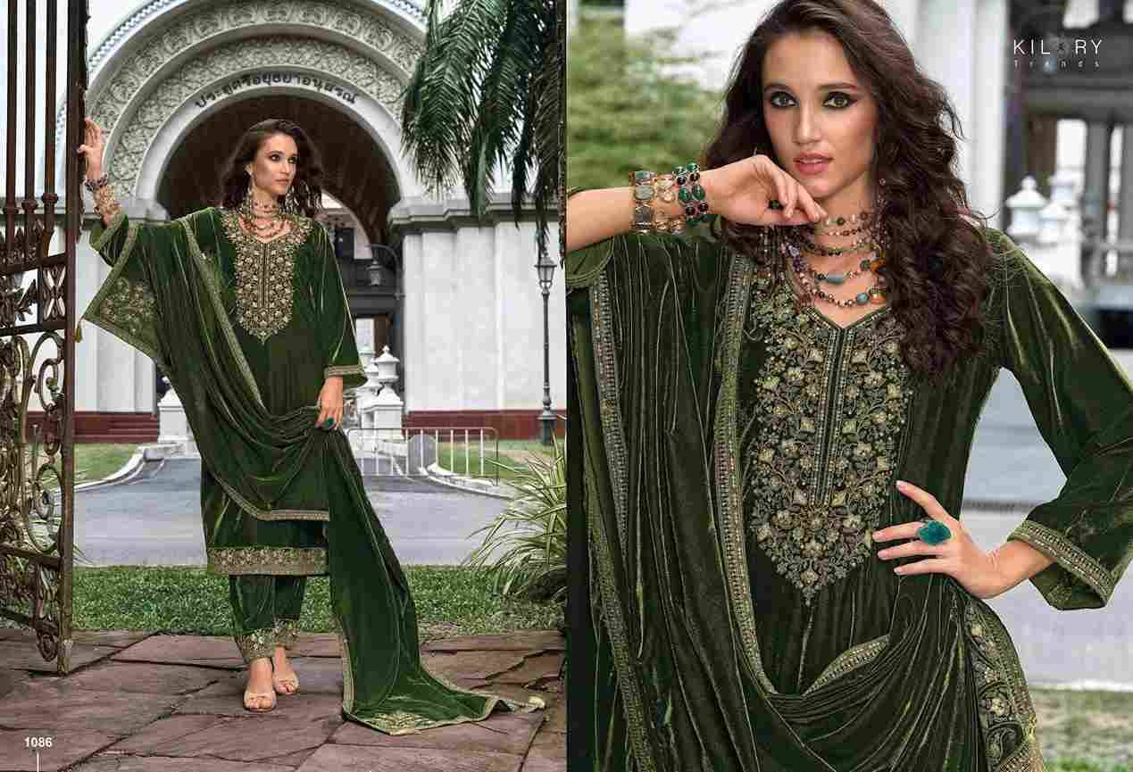 Qurbat By Kilory 1081 To 1086 Series Beautiful Festive Suits Colorful Stylish Fancy Casual Wear & Ethnic Wear Premium Velvet Dresses At Wholesale Price