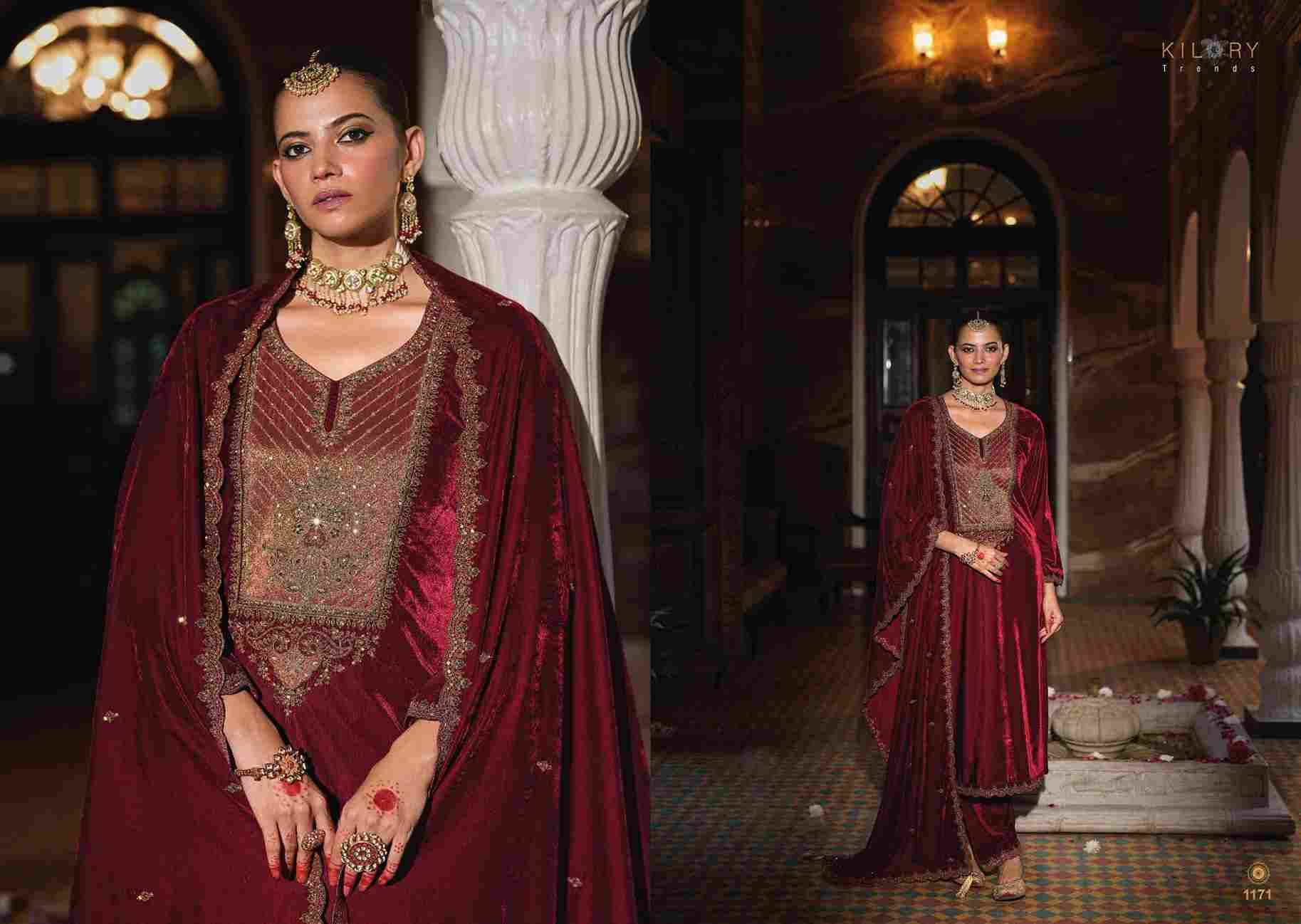 Silsila By Kilory 1171 To 1176 Series Beautiful Festive Suits Colorful Stylish Fancy Casual Wear & Ethnic Wear Premium Velvet Dresses At Wholesale Price