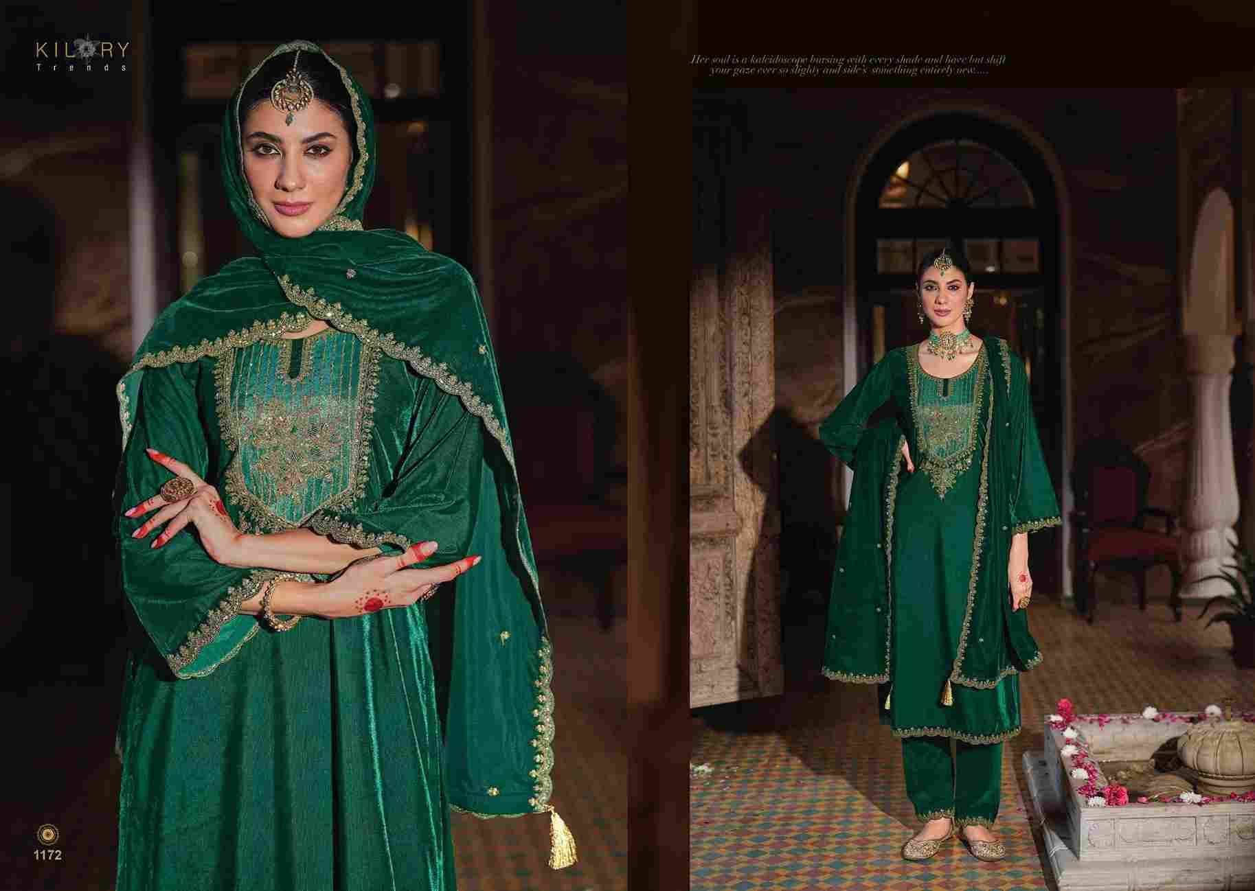 Silsila By Kilory 1171 To 1176 Series Beautiful Festive Suits Colorful Stylish Fancy Casual Wear & Ethnic Wear Premium Velvet Dresses At Wholesale Price