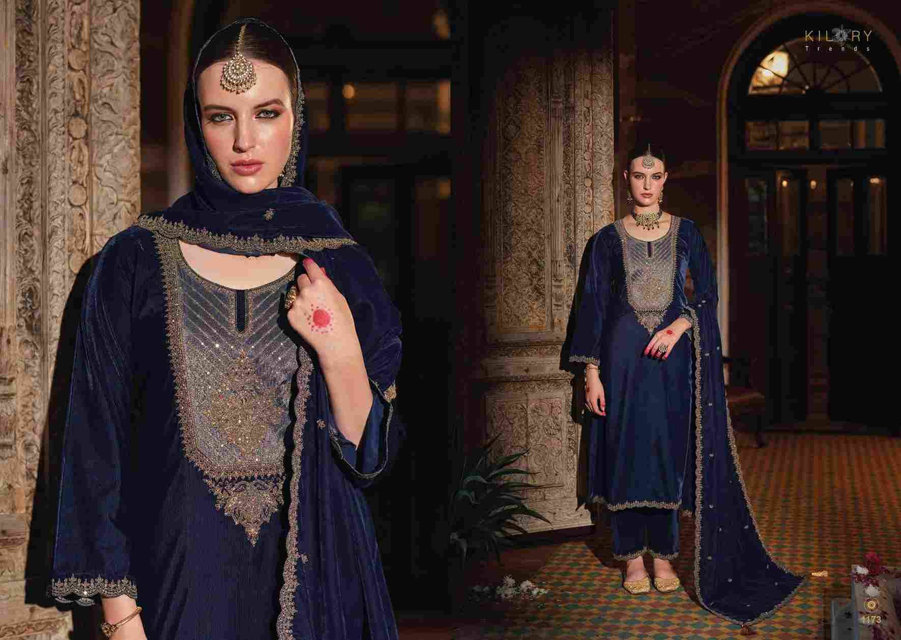 Silsila By Kilory 1171 To 1176 Series Beautiful Festive Suits Colorful Stylish Fancy Casual Wear & Ethnic Wear Premium Velvet Dresses At Wholesale Price
