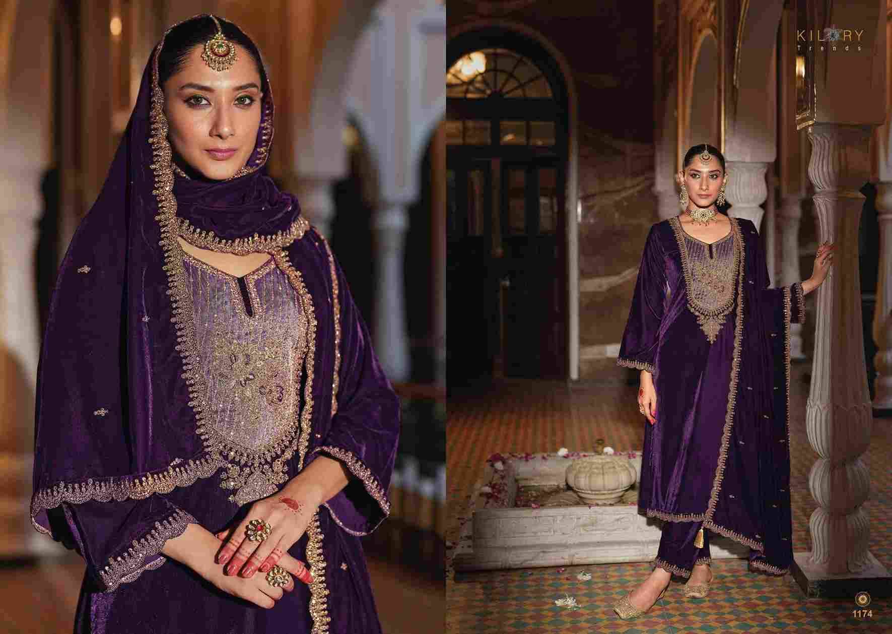 Silsila By Kilory 1171 To 1176 Series Beautiful Festive Suits Colorful Stylish Fancy Casual Wear & Ethnic Wear Premium Velvet Dresses At Wholesale Price